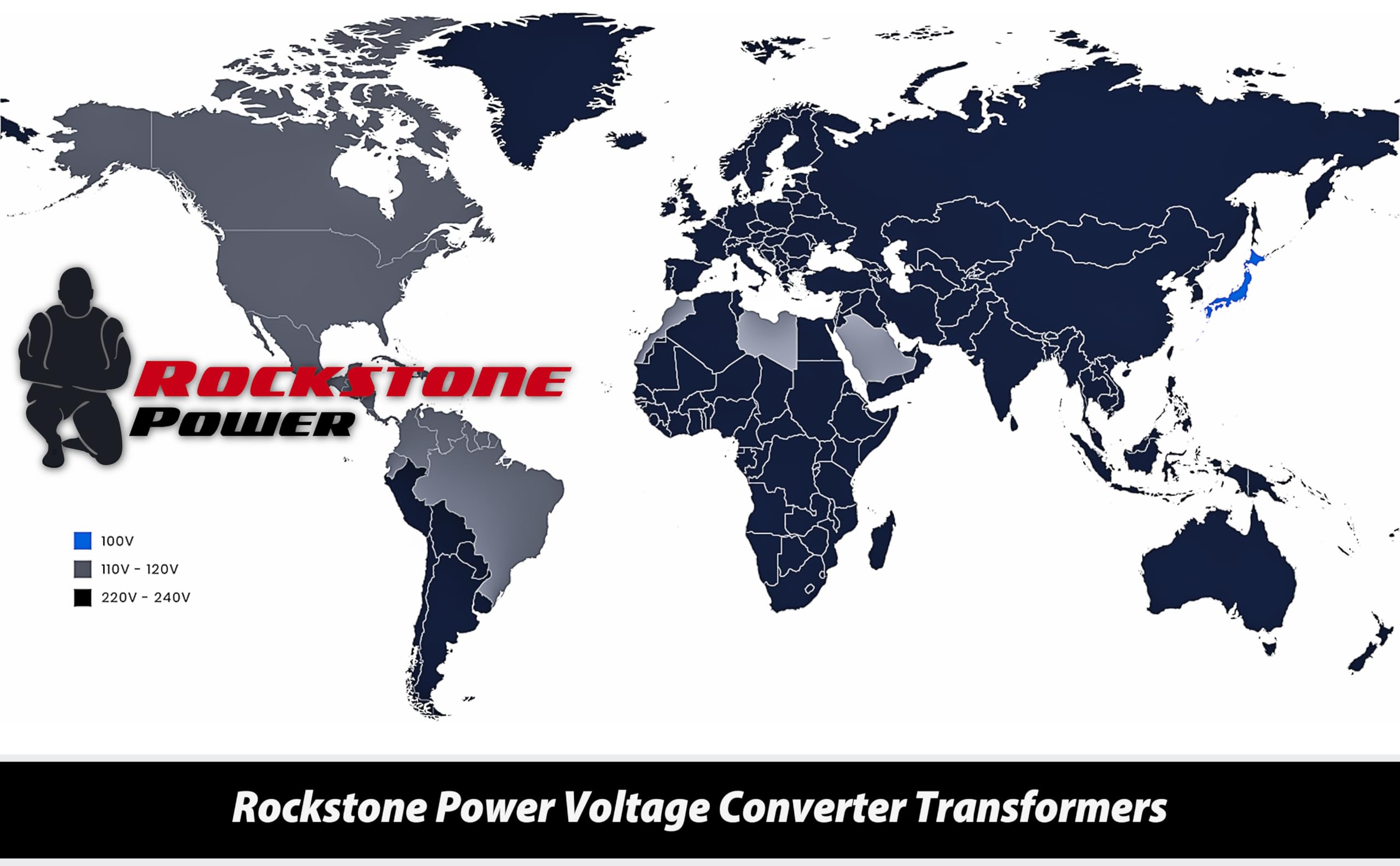 Rockstone Power 3000 Watt Voltage Converter Transformer   Heavy Duty Step Up/Down Ac 110V/120V/220V/240V Power Converter   Circu