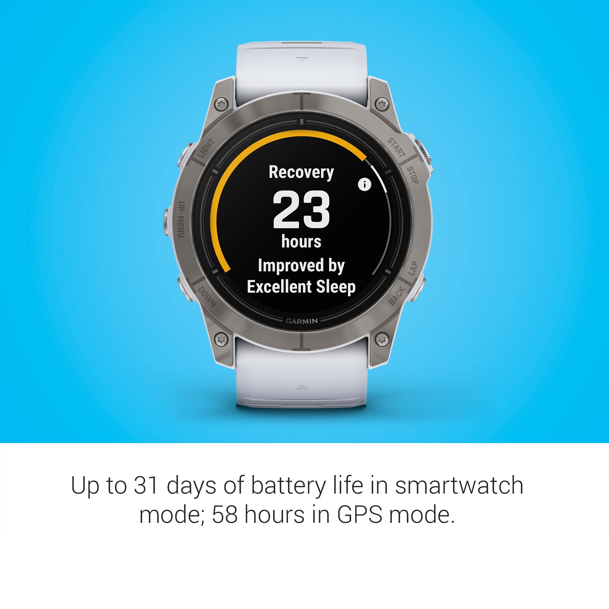 Garmin Epix Pro (Gen 2) Sapphire Edition, 51Mm, High Performance Smartwatch, Advanced Training Technology, Built In Flashlight,