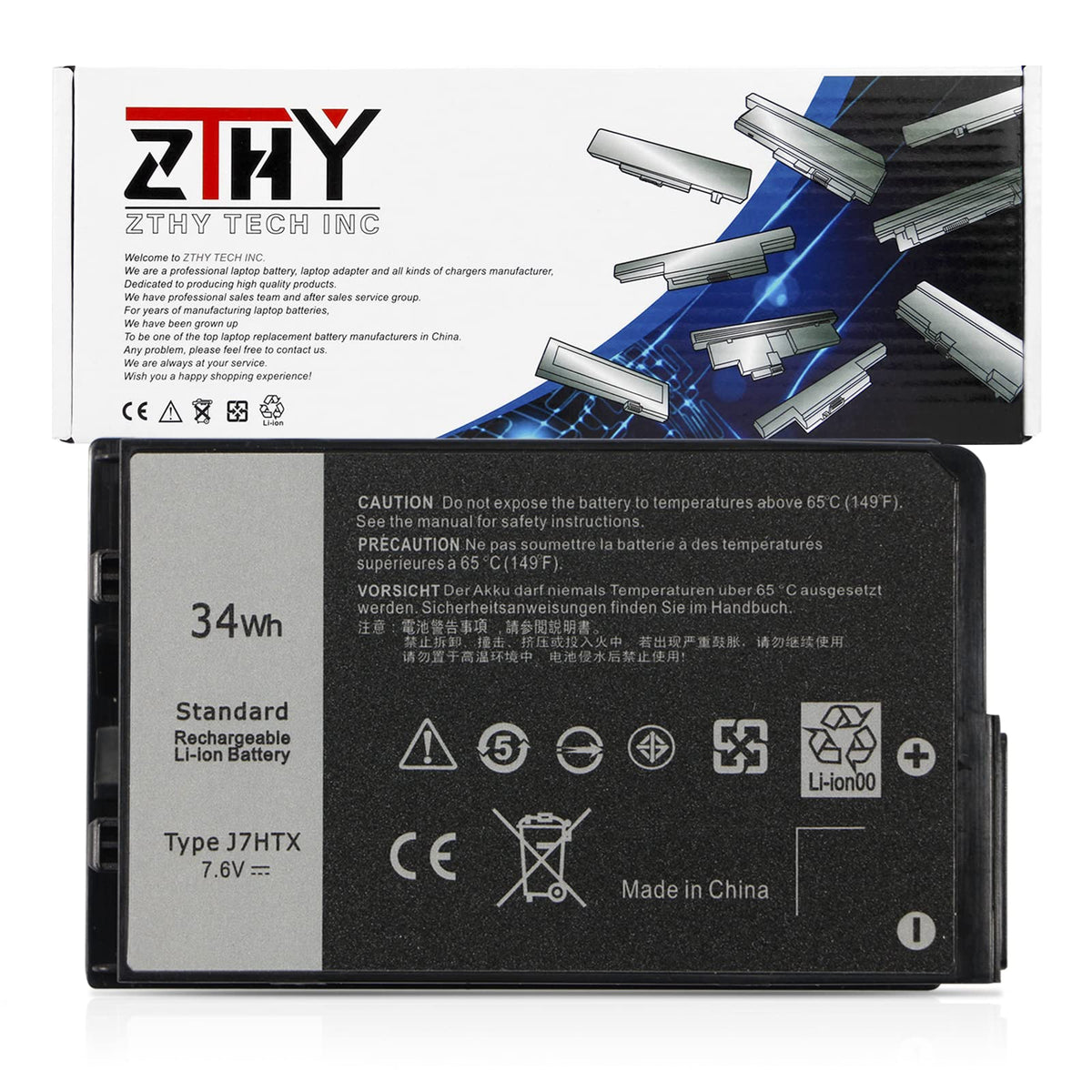 Zthy J7Htx 7Xntr Laptop Battery Replacement For Dell Latitude 7202 7212 7220 Rugged Extreme Tablet Series 02Jt7D 2Jt7D Fh8Rw J82