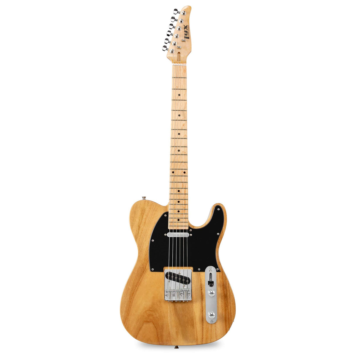 Lyxpro 30� Electric Telecaster Guitar | Solid Full Size Paulownia Wood Body, 3 Ply Pickguard, C Shape Neck, Ashtray Bridge, Quality Gear Tuners, 3 Way Switch & Volume/Tone Controls | 2 Picks Included