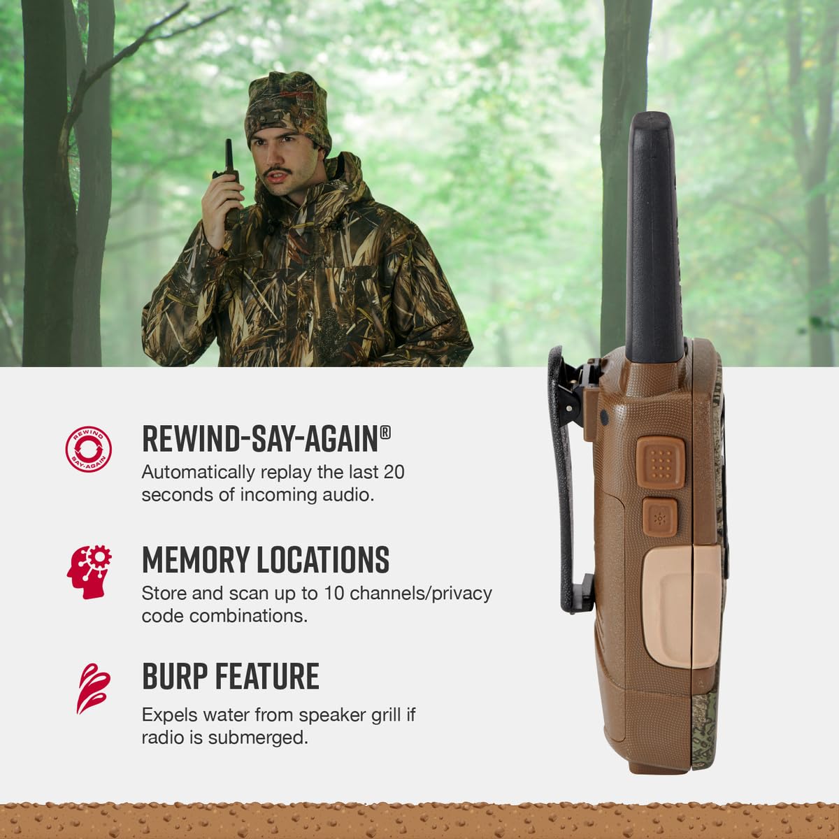 Cobra Acxt1035R Flt Waterproof Walkie Talkies   Rechargeable, Floats, 22 Channels, Long Range 37 Mile Two Way Radio Set (2 Pack)