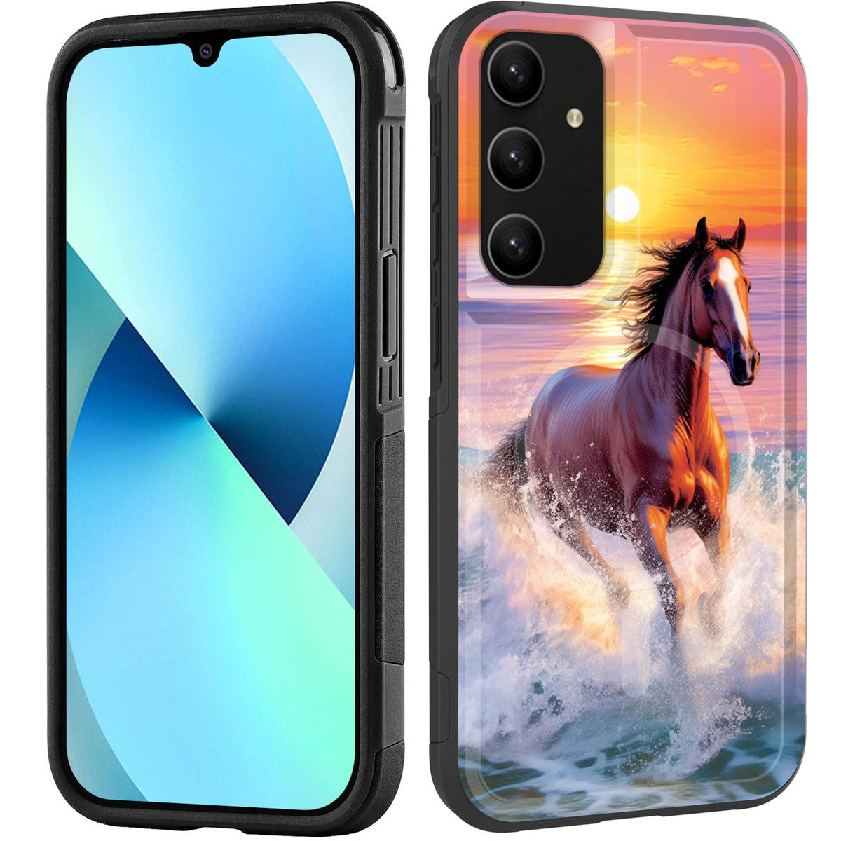 Zqlplzr Magnetic For Galaxy S23 Fe 5G Case,[Compatible With Magsafe] [Military Grade Drop Protection] Heavy Duty Shockproof Phon