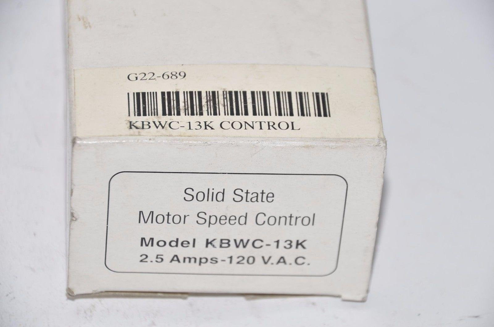 Kbwc 13K (H9030) Wall Mount Ac Fan Motor Control
