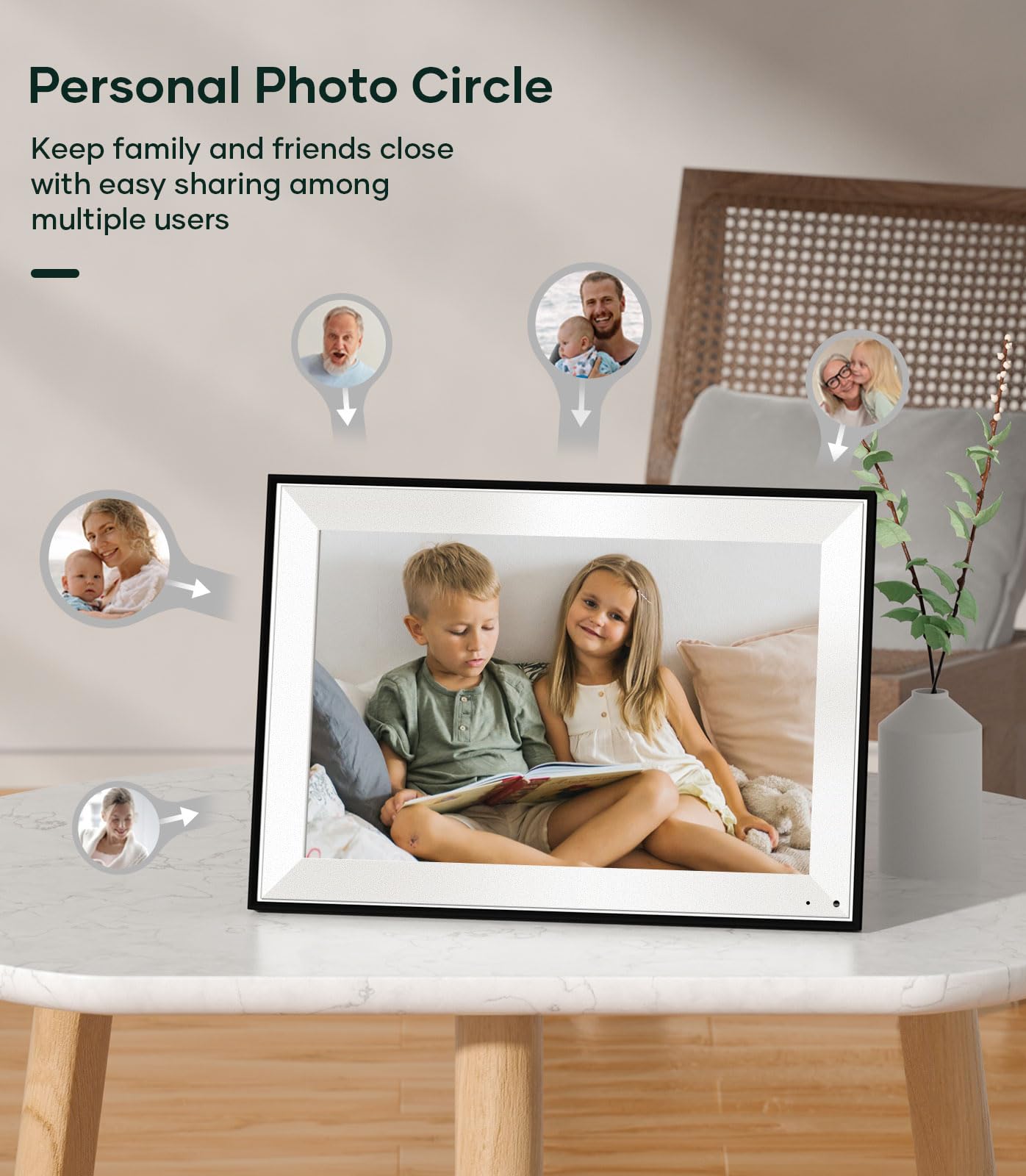 Cozyla Digital Photo Frame Wifi Smart Digital Picture Frame Unlimited Storage Share Photo With Family And Friend Via App Email G