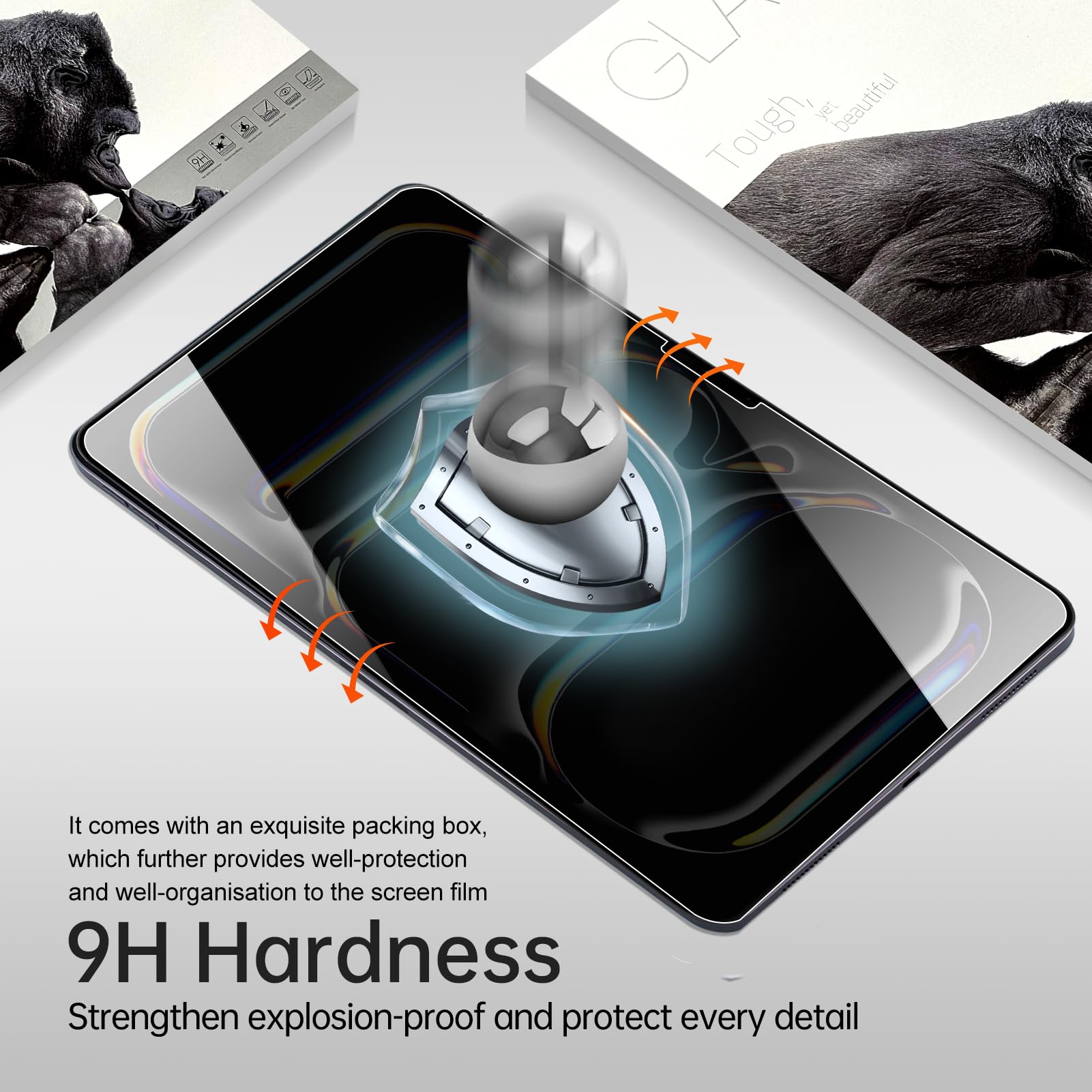 Yongmai Privacy Screen Film Protector For Ipad Pro 11 Inch 2024 5Th Generation M4, Scratch Resistant 9H Hardness Ipad Pro 11 Tab