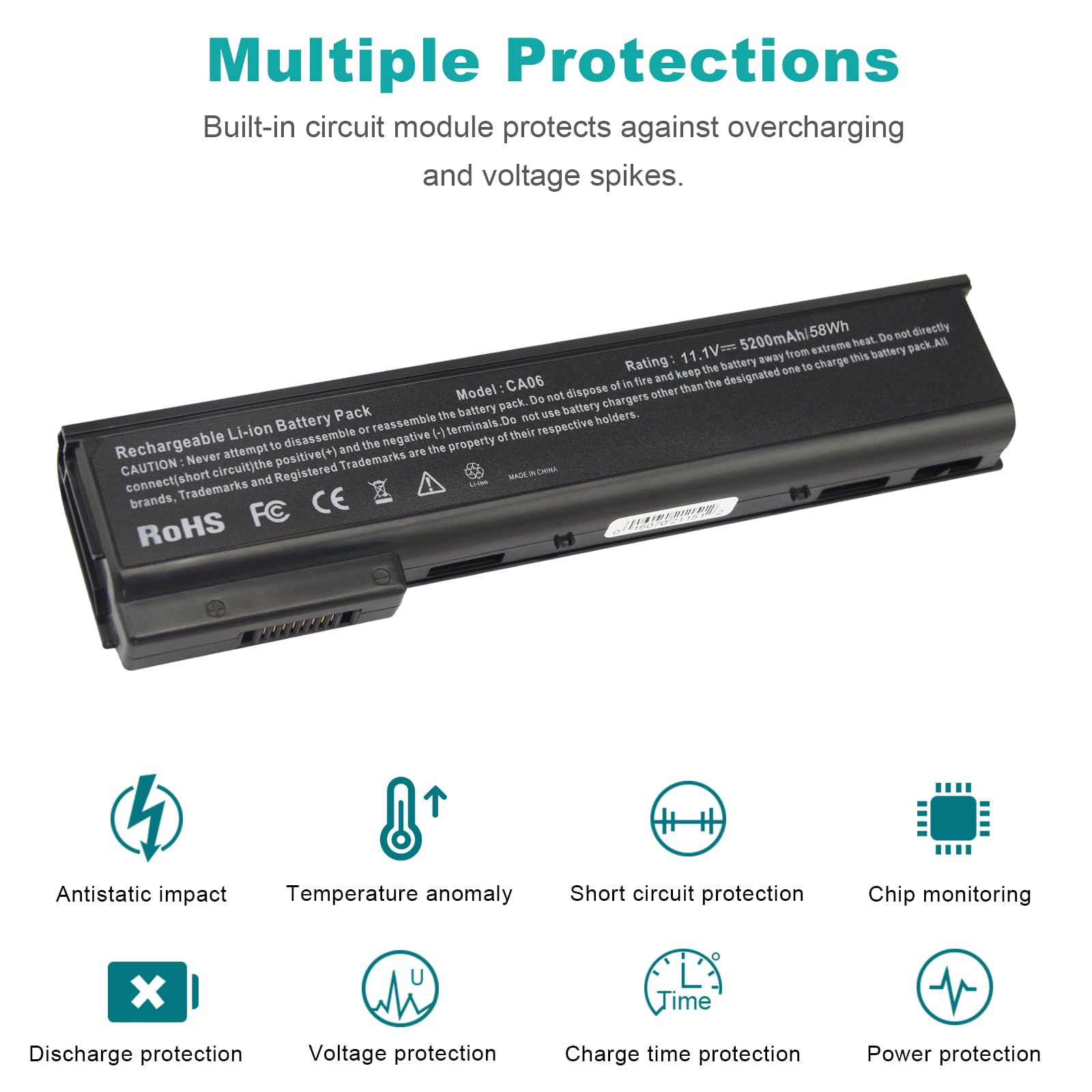 Fancy Buying New Ca06 Ca06Xl Laptop Battery For Hp Probook 350 640 645 650 655 G0 G1 G2, Fits Hp Spare 718677 141 718677 421 718