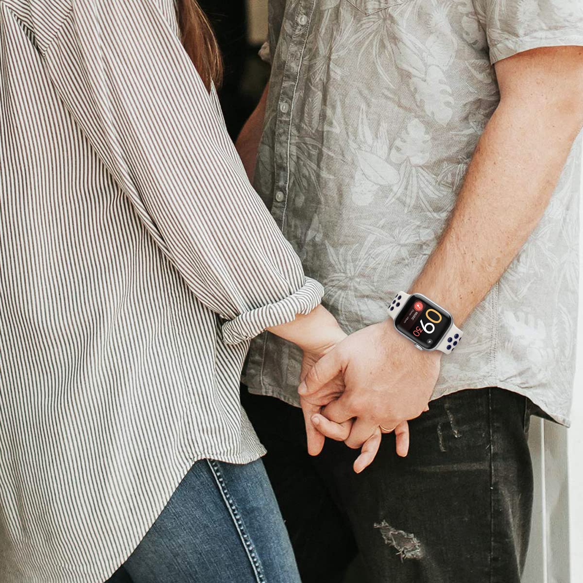 Svisvipa Sport Bands Compatible For Apple Watch Bands 38Mm 40Mm 41Mm, Soft Silicone Sport Women Men Replacement Strap Compatible