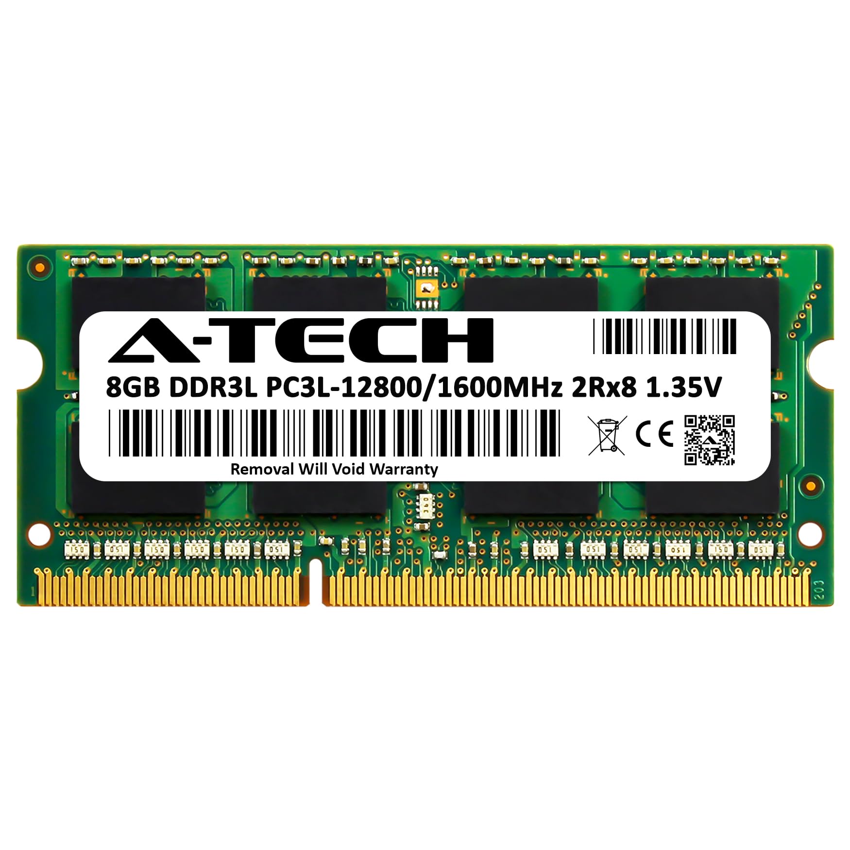 A Tech 8Gb Ram Replacement For Ct102464Bf160B | Ddr3/Ddr3L 1600Mhz Pc3L 12800 (Pc3 12800) Cl11 Sodimm 2Rx8 1.35V Non Ecc So Dimm