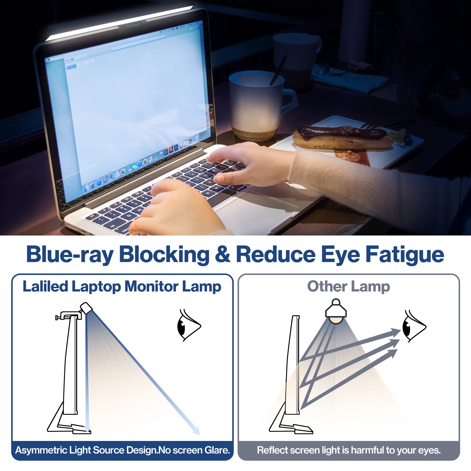 Laliled Monitor Light Bar USB Powered Dimmable Eye Care 13 inch
