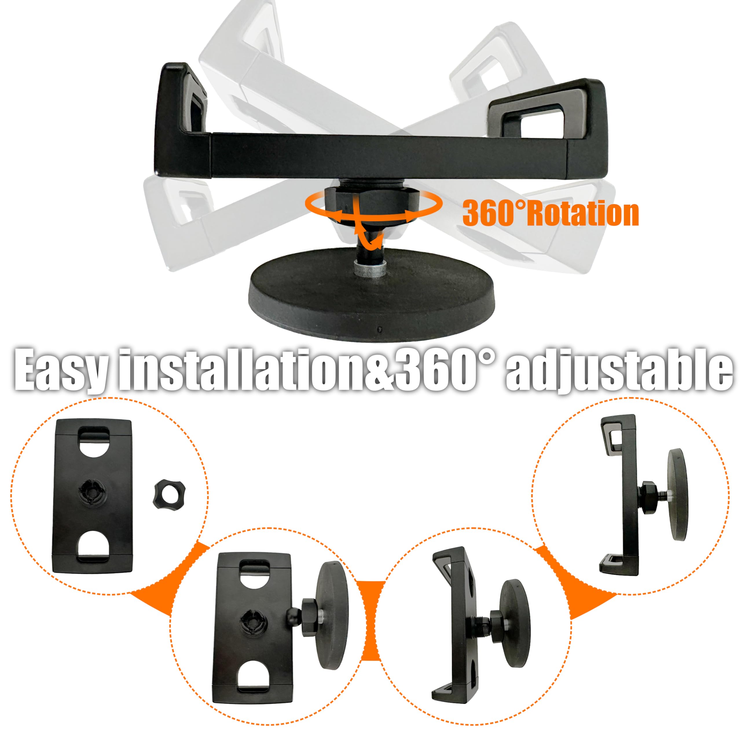 Vassmtcph Magnetic Tablet Mount Holder Ipad Fridge Mount Stand For Cabinet Whiteboard Gym Warehouse And More Fits 4.7 12.9 Inch