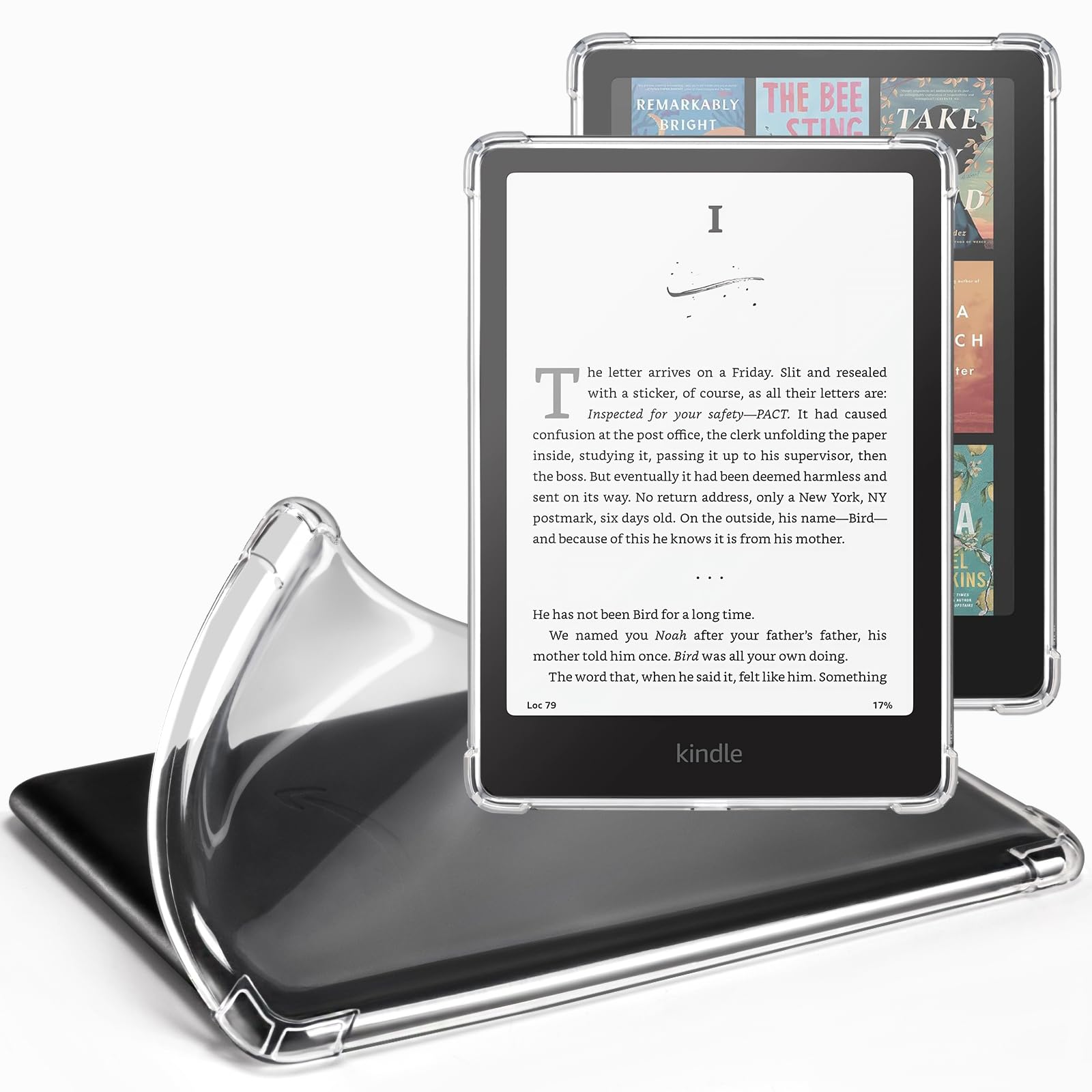 CoBak Clear Case for All-New Kindle Paperwhite 12th Gen 2024 (7) & Kindle Colorsoft Signature Edition (7) - Lightweight, Scratch