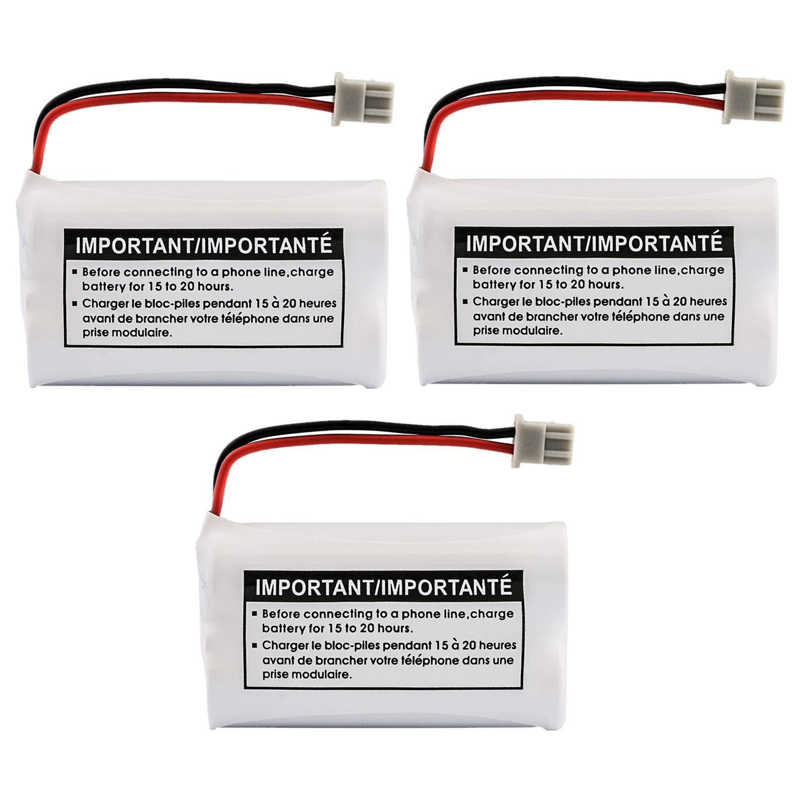 New! Genuine Uniden Bbty0651101 Bt 1007 Nimh 600Mah Dc 2.4V Rechargeable Cordless Telephone Battery (3 Pack)