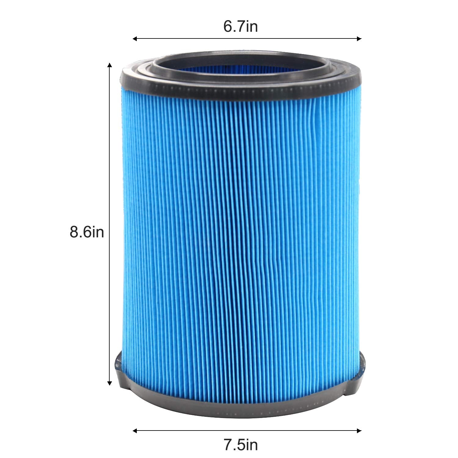 Anboo 1 Pack Vf5000 Replacement Filter For Ridgid For Shop Vac 6 20 Gallon Wet Dry Vacuums, 3 Layer Pleated Vacuum Filter Fits F
