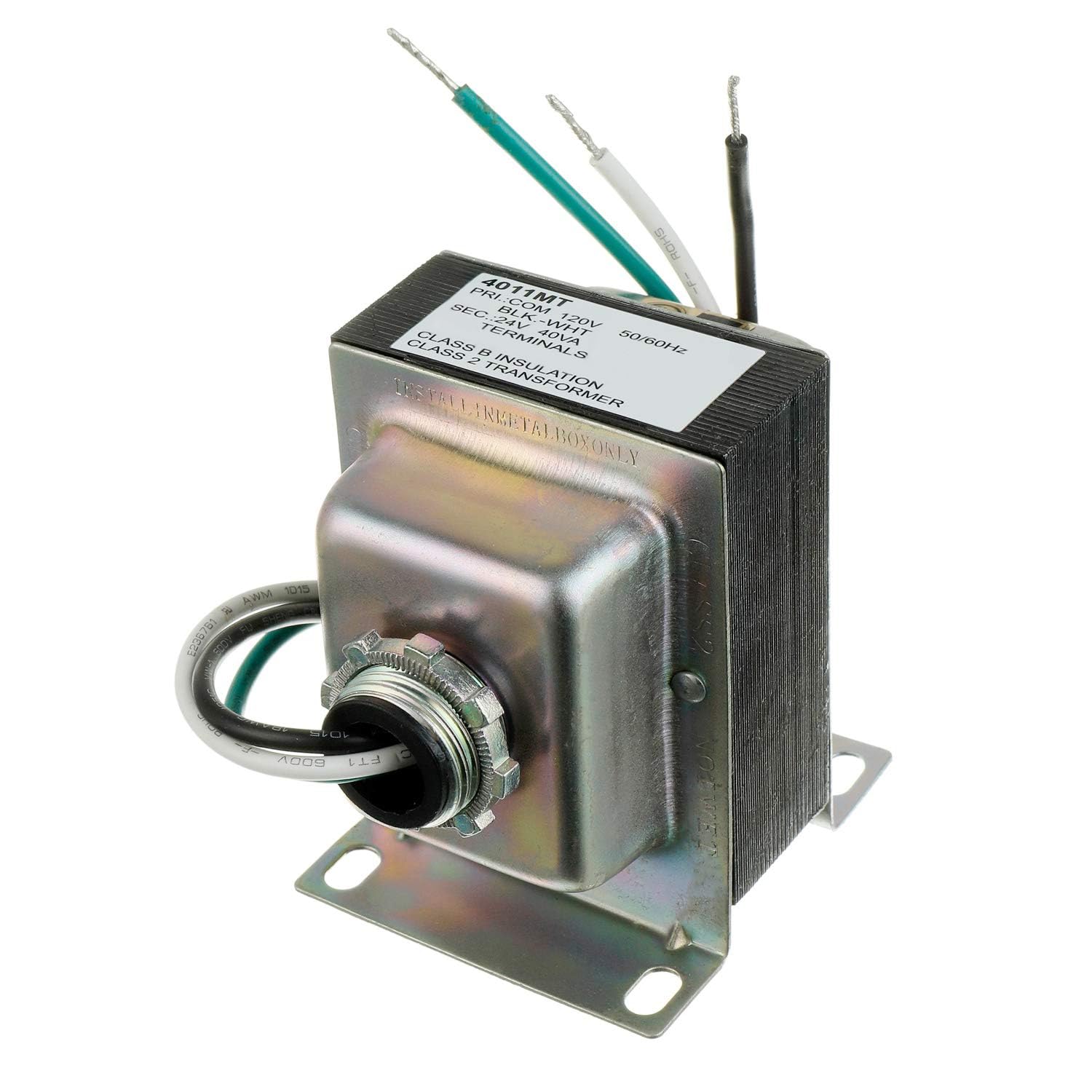 Bojack 24V 40Va Thermostat And Doorbell Transformer, Power Supply Compatible With Nest, Ecobee, Sensi And Honeywell Thermostat,