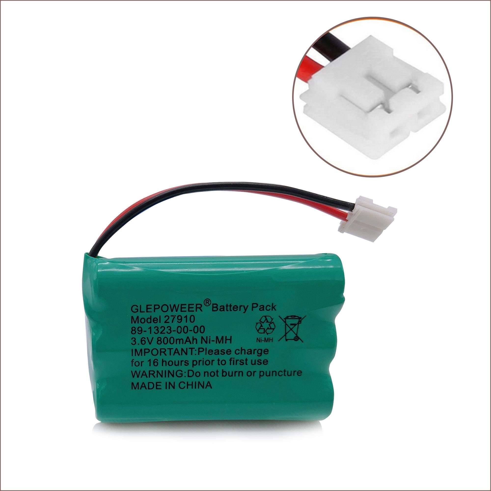 Glepoweer 27910 Cordless Phone Battery Compatible With 89 1323 00 00 E1112 E2801 Tl72108 Sd 7501 23 959 Cordless Handsets(2 Pack