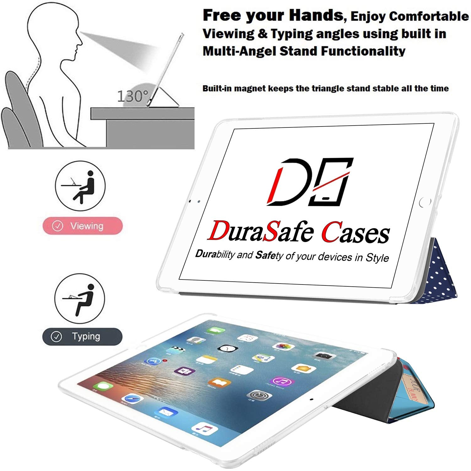 Durasafe Cases For Ipad 9.7 Inch 5Th 6Th Air 1St Air 2Nd Gen [Ipad 5 6 Air 1 Air 2 ] A1893 A1954 A1822 A1566 Md785Ll/A Md788Ll/A
