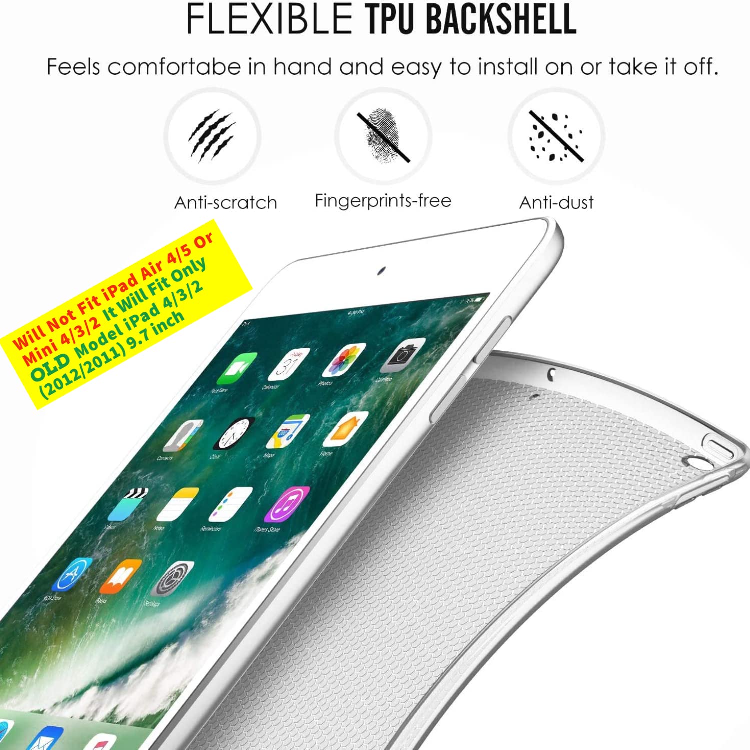 Durasafe Cases For Ipad 2Nd 2011 3Rd 4Th Gen 2012 9.7 [Ipad 4 Ipad 3 Ipad 2 Old Model ] A1458 A1416 A1395 Mc705Ll/A Md328Ll/A Sm