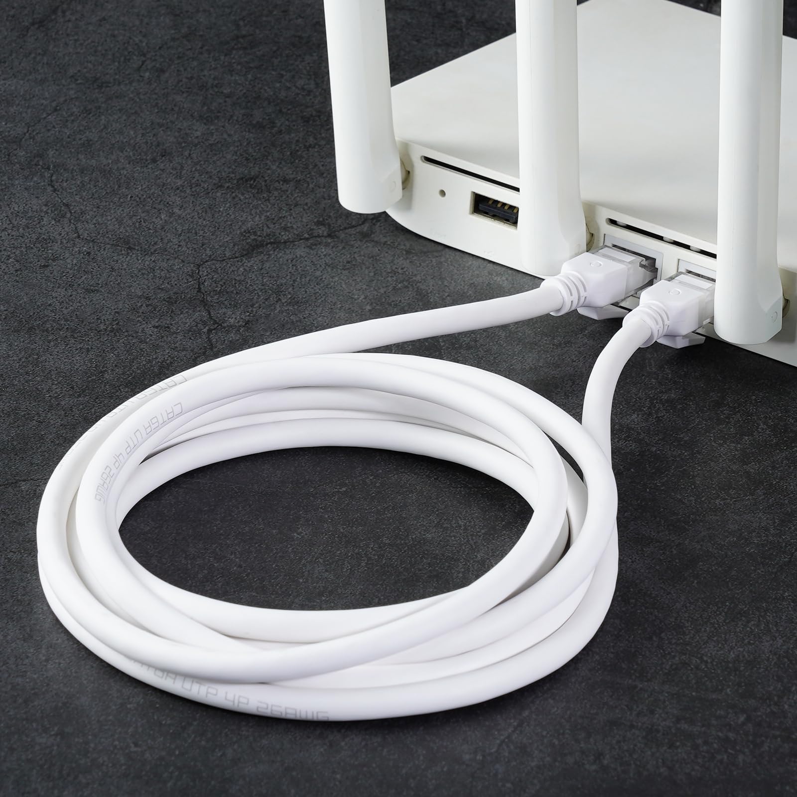 Dutevolns Ligiud Silicone Cat 6 Ethernet Cable 15 Feet, Ultra Flexible Cat 6A Rj45 Cable, Soft Gigabit Lan Cord For Mac, Pc, Rou