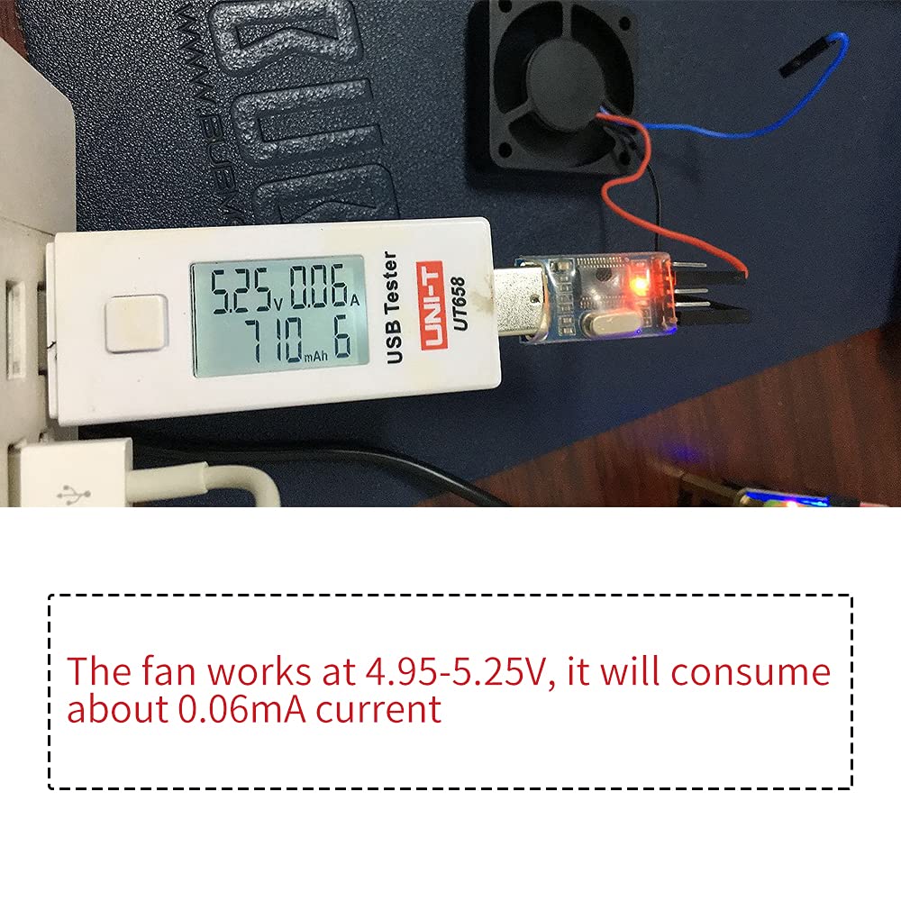 Geeekpi 2Pcs Pwm Controllable Fan For Raspberry Pi, Speed Adjustment Fan 40X40X10Mm For Raspberry Pi, Speed Control Fan Dc 5V 40
