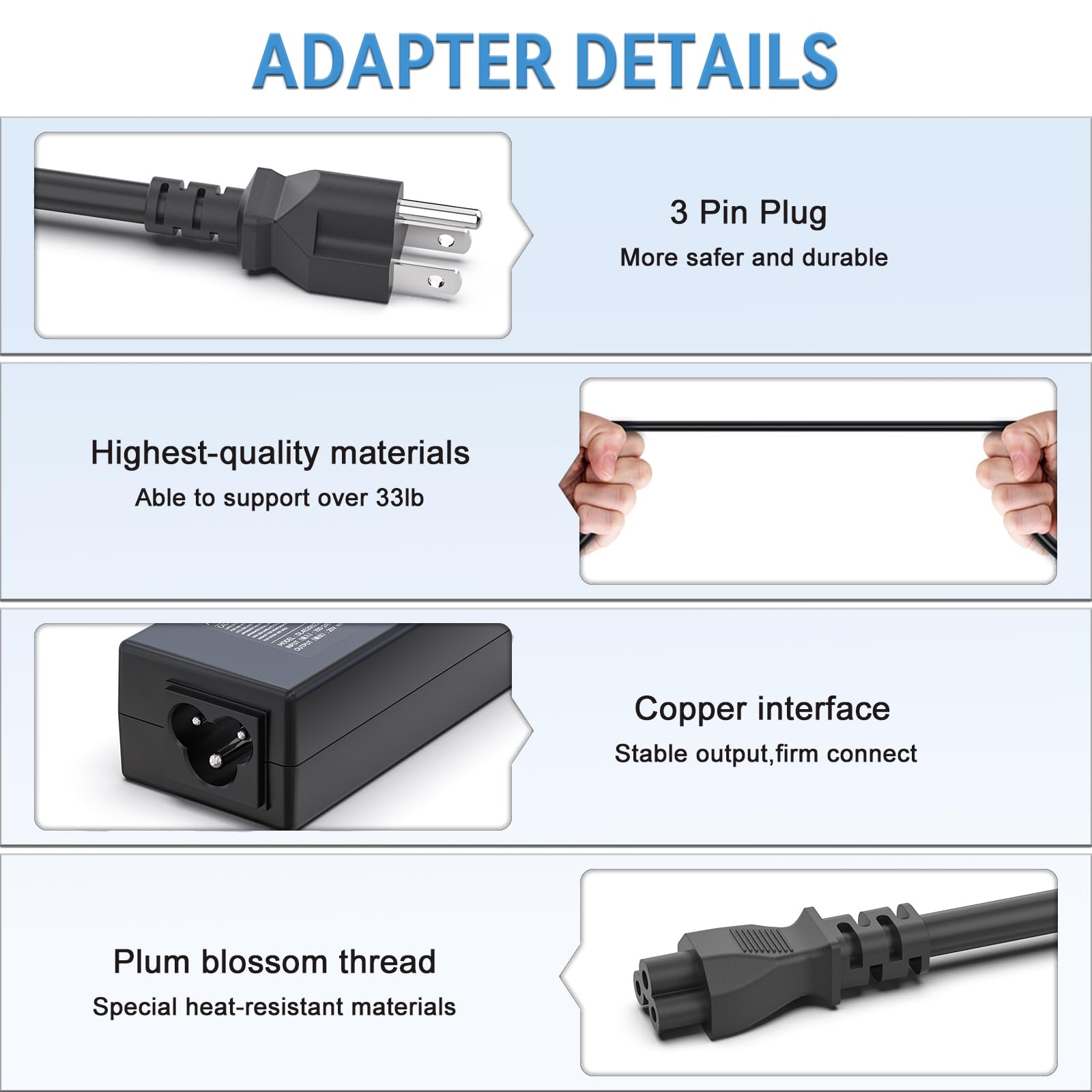45W Laptop Charger Ac Adapter For Lenovo Thinkpad E431 E440 E450 T430 T440 T450 X240 X250 G40 G50 G51;Adlx45Ncc2A Adlx45Nlc2A Adlx45Ncc3A Adlx45Ndc3A Adlx45Nlc3A Power Supply Cord