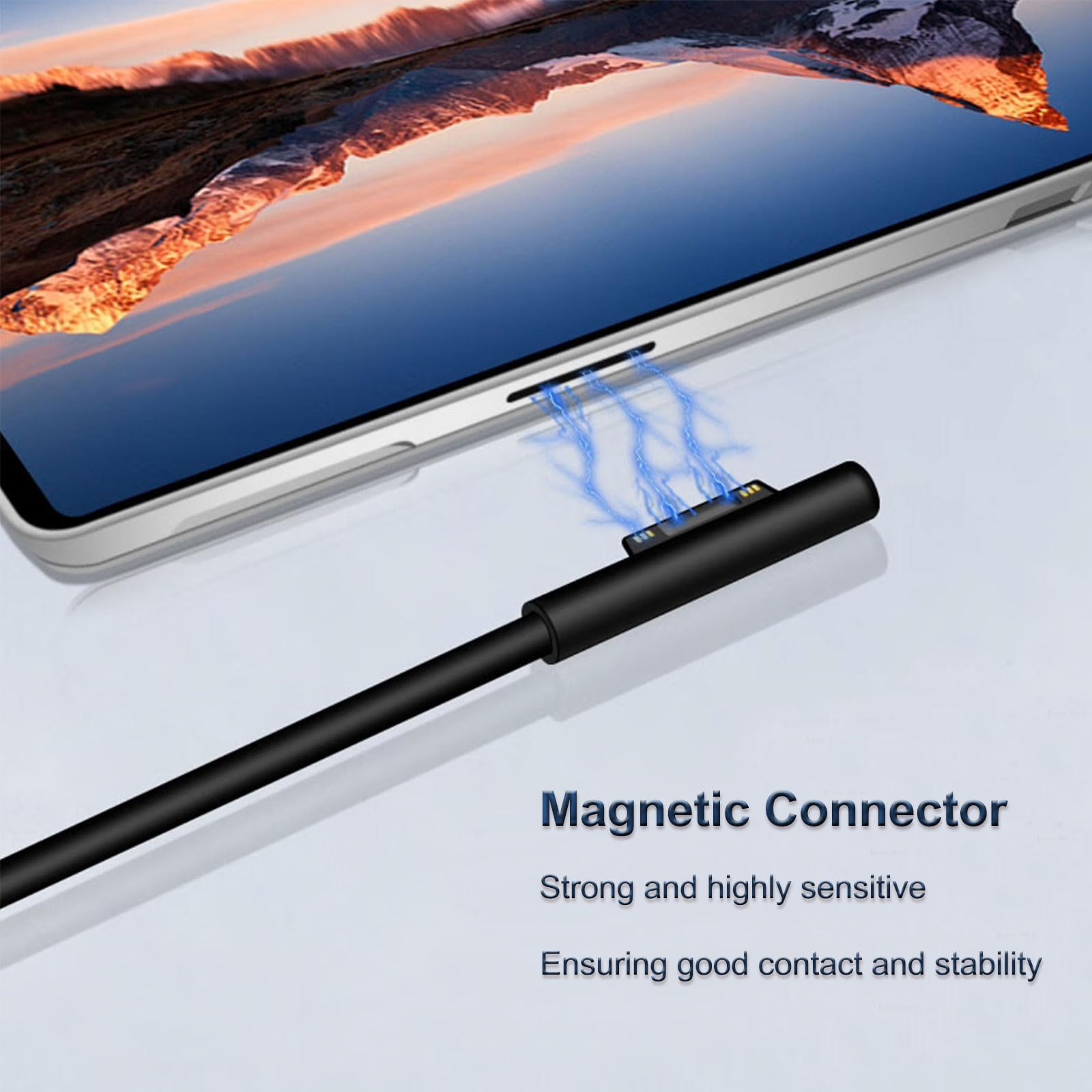 44W 15V 2.58A Surface Pro Ac Laptop Charger For Microsoft Surface Pro 3 Pro 4 Pro 5 Pro 6, Laptop 2/1, Go 2/3 Surface Book 1/2 M