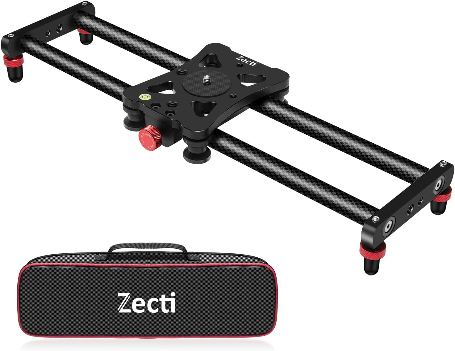 Zecti Camera Slider 16 ''/40 Cm Adjustable Carbon Fiber Camera Dolly Track Slider Video Stabilizer Rail For Camera Dslr Video Mo