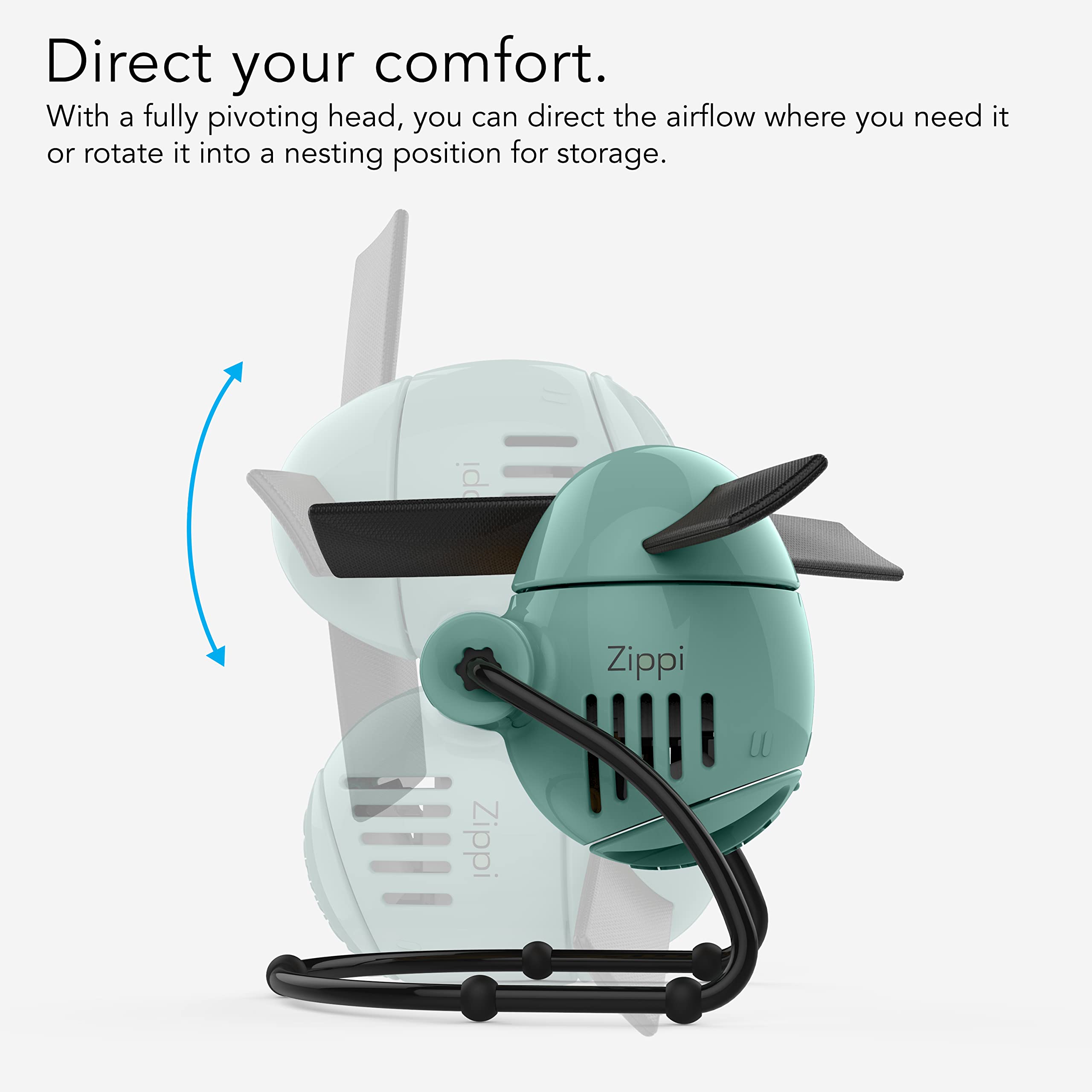 Vornado Zippi Small Personal Fan For Desk, Nightstand, Tabletop, Travel