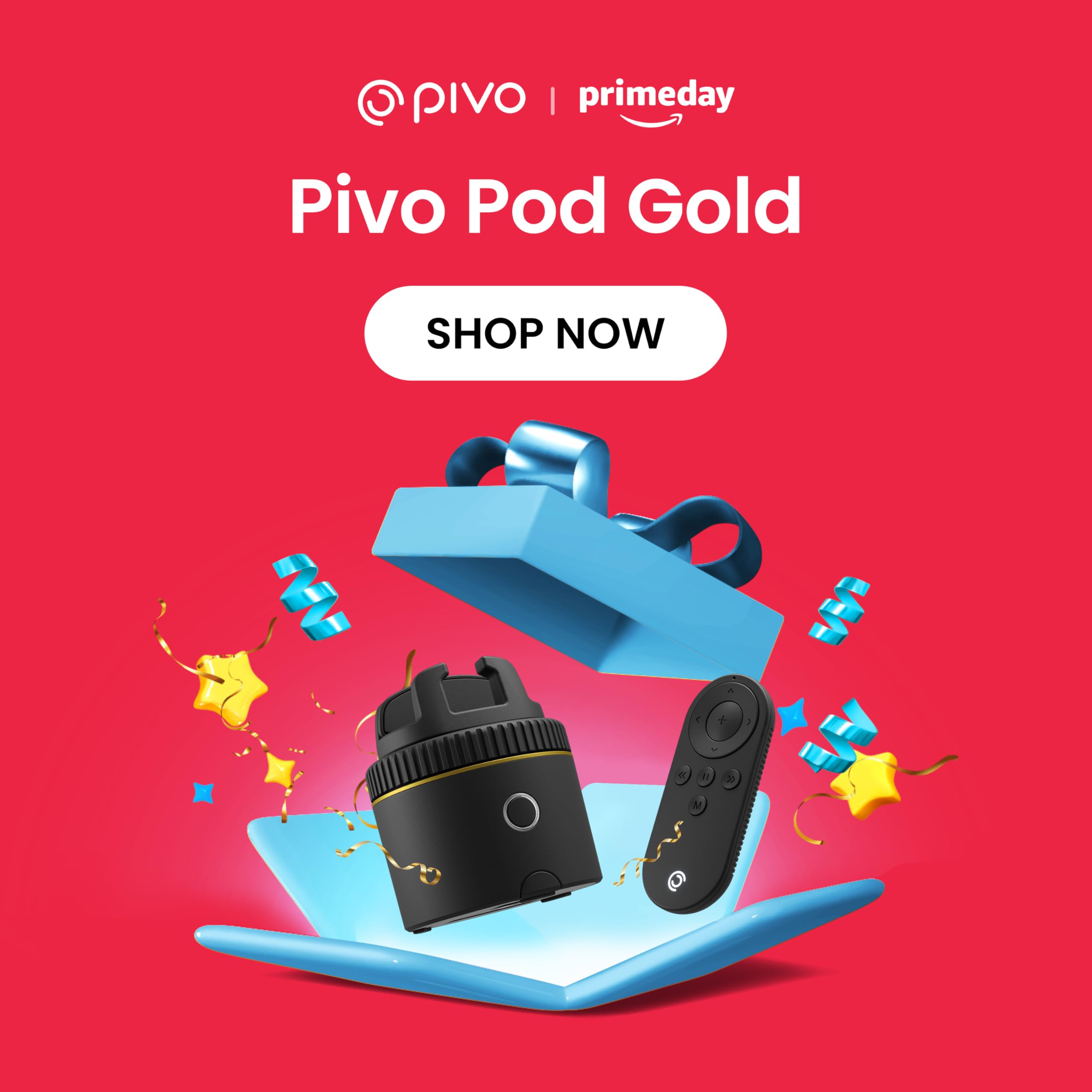 Pivo Pod Gold E-Commerce Edition - Auto Tracking Smartphone Holder & Tripod Mount For Content Creators And Online Sellers With 3