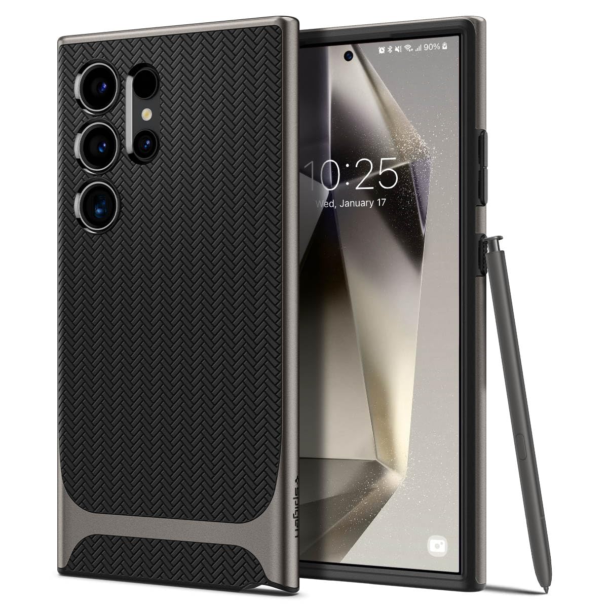 Spigen Neo Hybrid Designed for Galaxy S24 Ultra Case (2024) [Military-Grade Protection] - Gunmetal