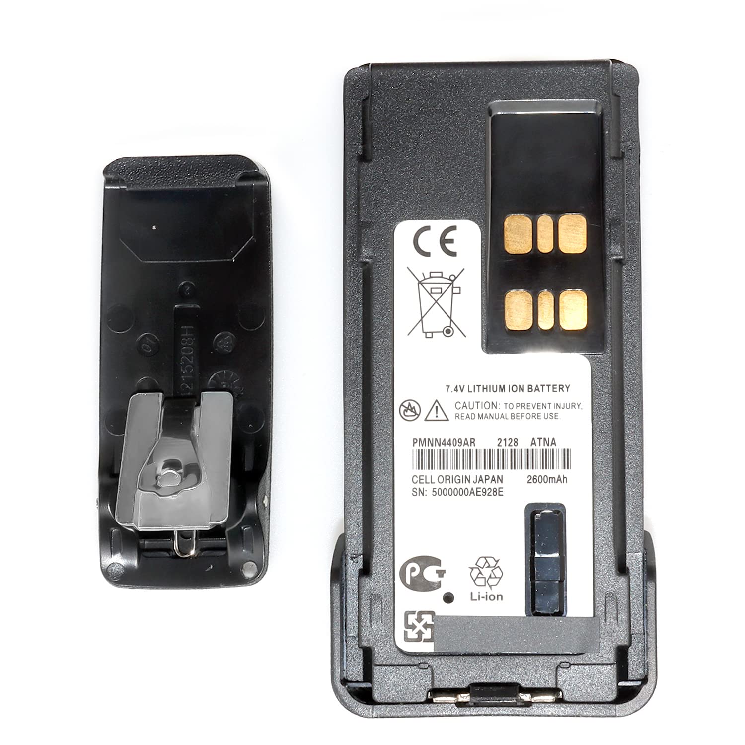 Pmnn4409 Replacement Battery [Upgraded] For Motorola Mototrbo Pmnn4491 Pmnn4491A Pmnn4491B Pmnn4448Ar Pmnn4409Ar Nntn8560A Pmnn4