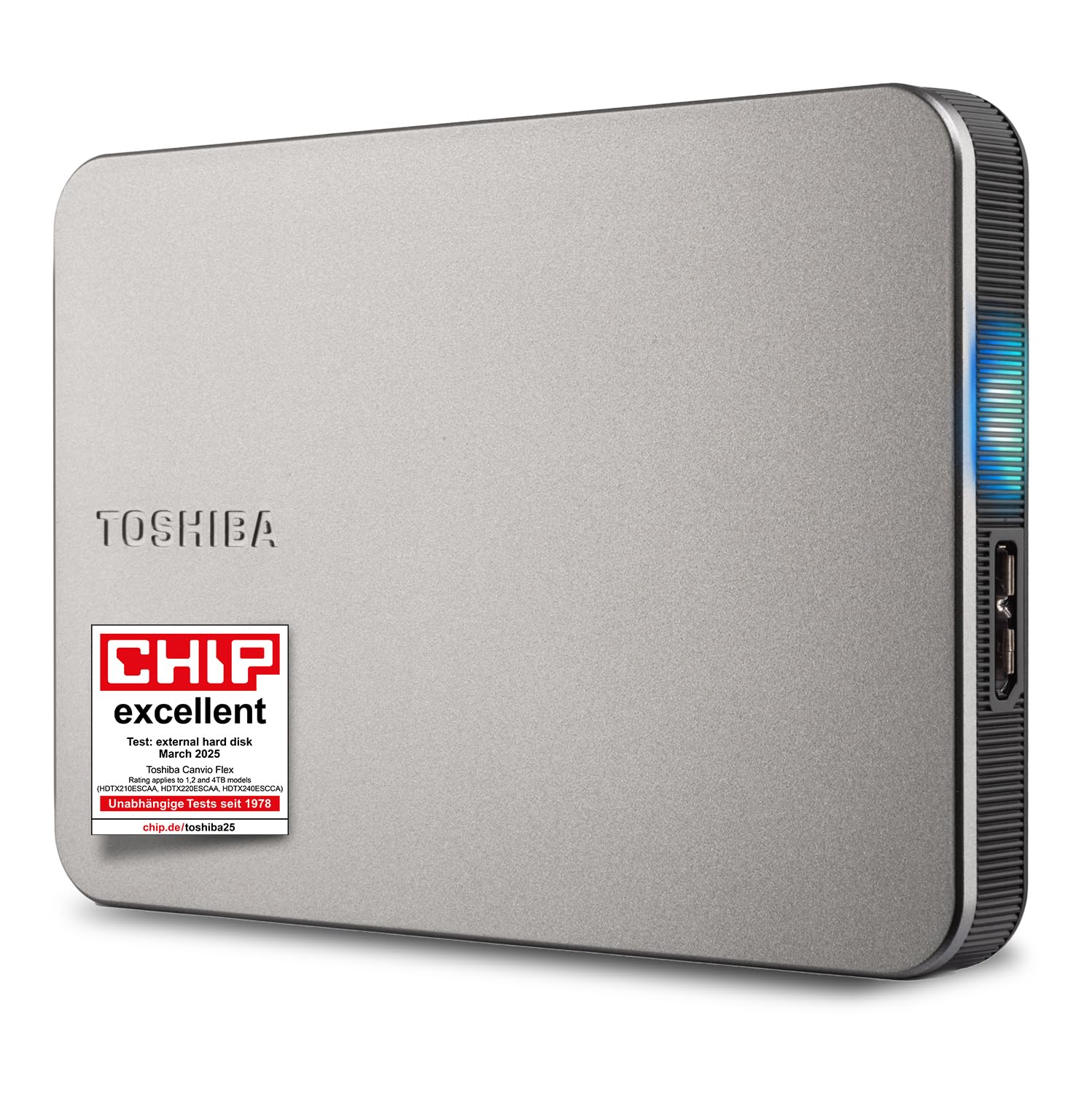 Toshiba Canvio Flex 2TB - Portable 2.5 External Hard Drive (HDD) for Mac, Windows PC, Smartphone and Tablet Use, Compatible with