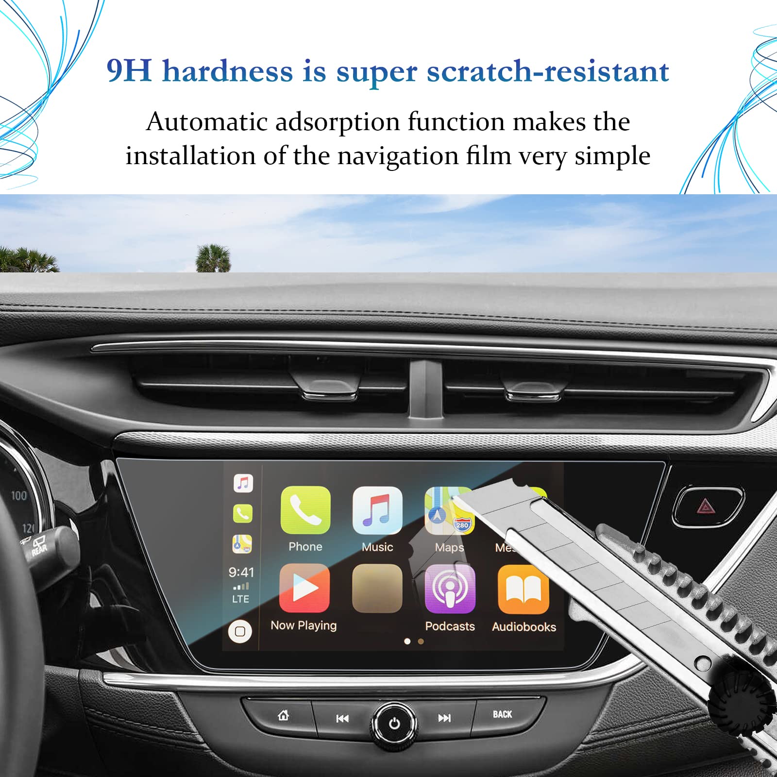 Sktu Screen Protector For 2020 2022 2023 Buick Encore Gx Navigator Display Buick Encore Gx 2023 Accessories Tempered Glass Anti Scratch Hd Clear