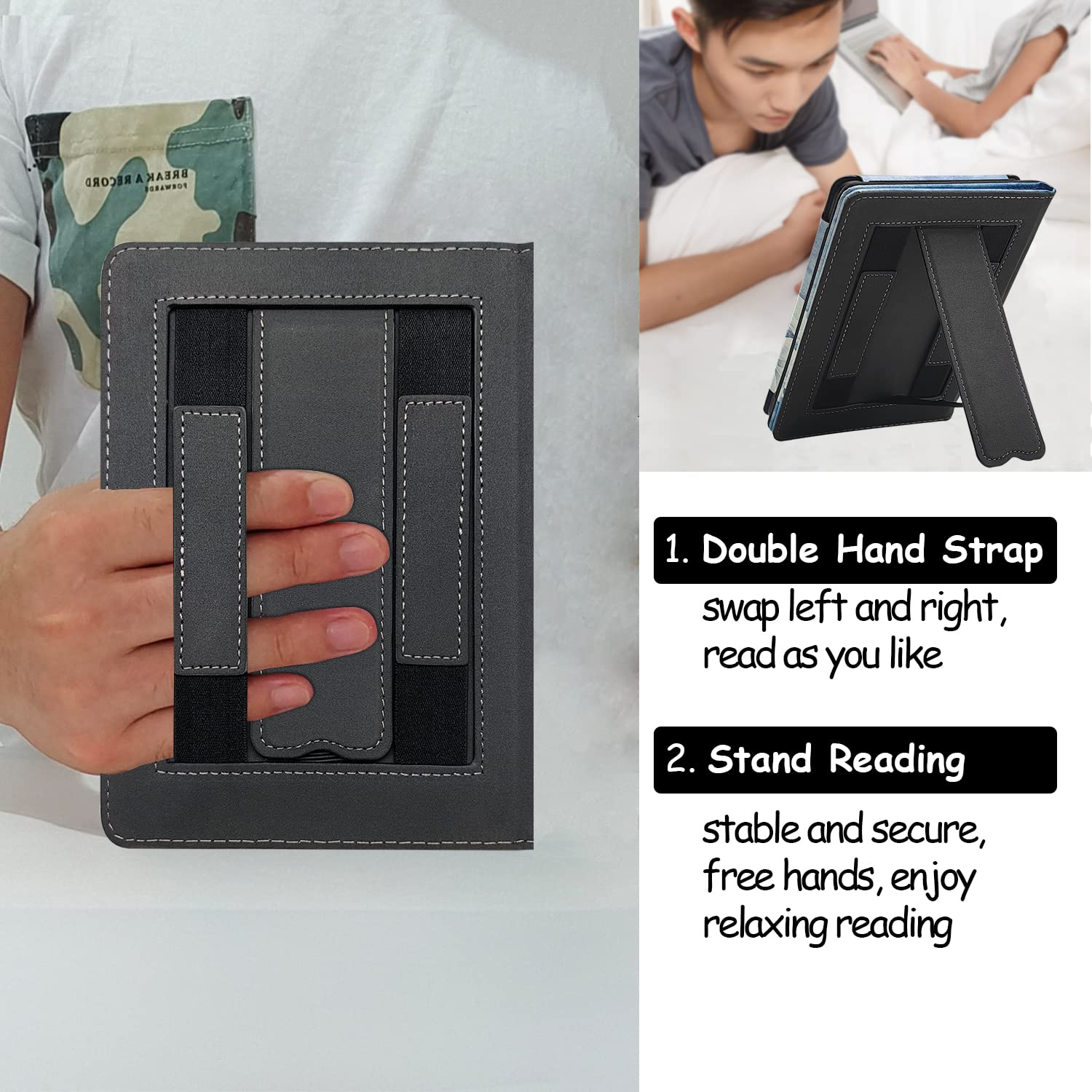 Govtva Stand Case For 6'' Kindle Paperwhite (Fits 10Th Generation 2018 And All Paperwhite Generations Prior To 2018) Cover With