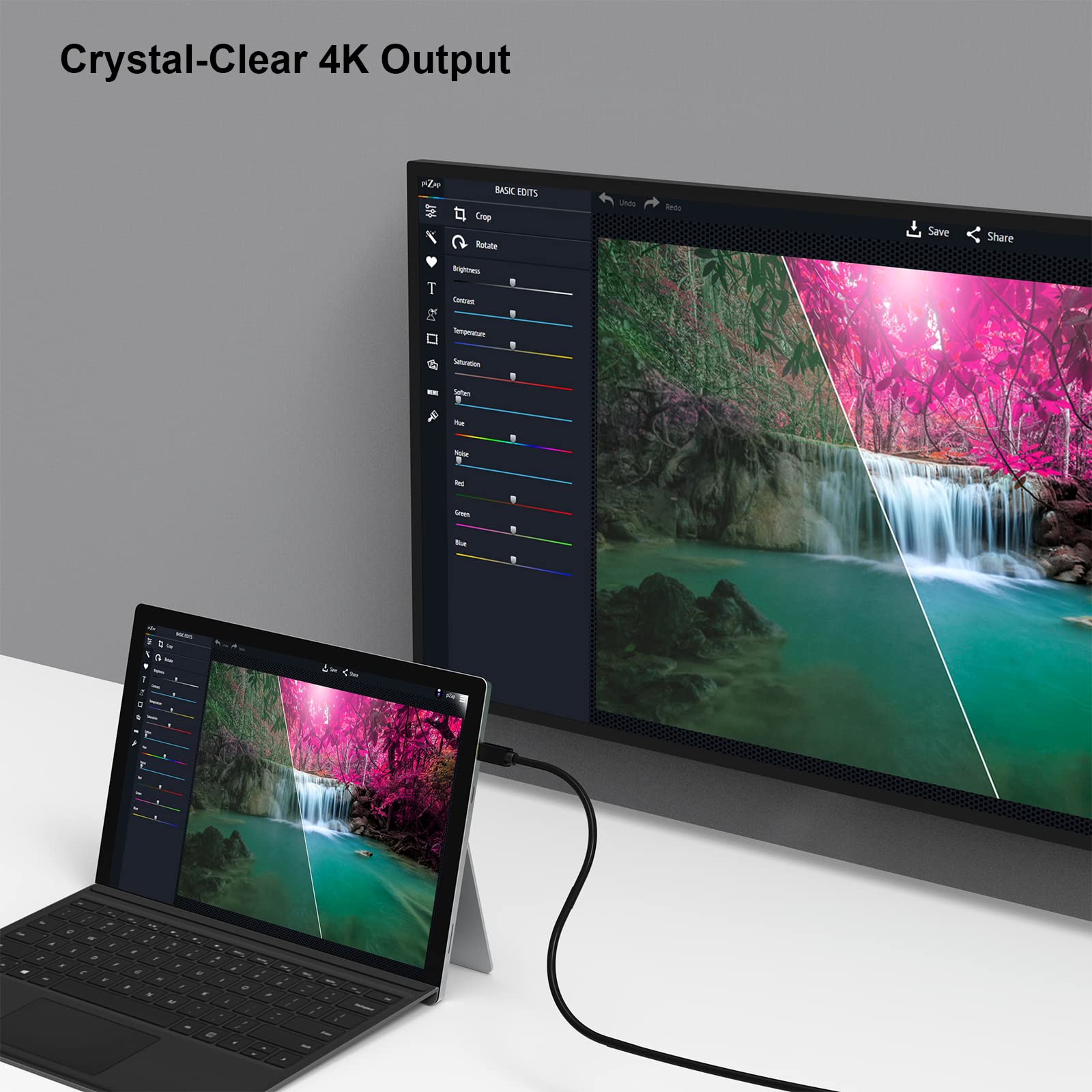 Benfei Mini Displayport To Displayport 3 Feet Cable 4K@60Hz 2K@144Hz, Mini Dp(Thunderbolt Compatible) To Dp Cable (Male To Male)