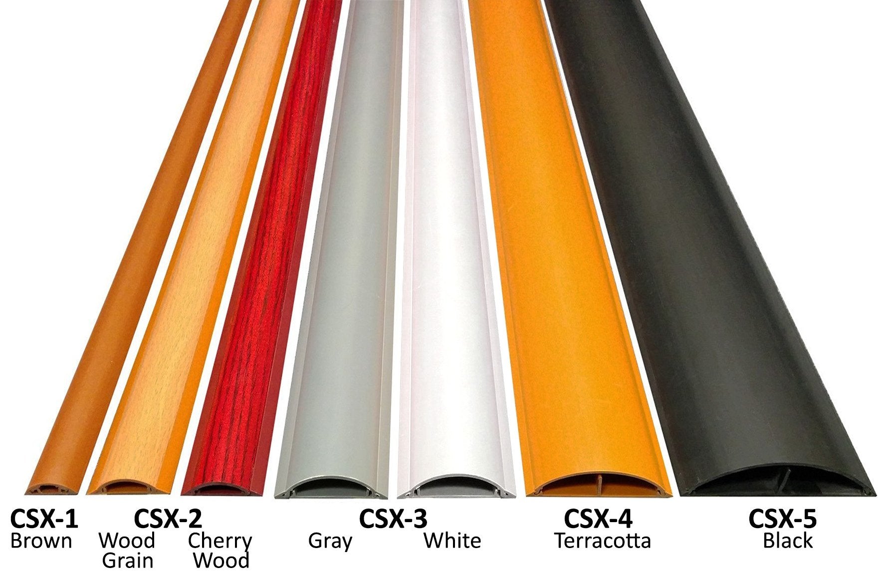 Electriduct Cable Shield Floor Cord Cover Csx-2 Pvc Wire Protector 58 Inch - Wood Grain