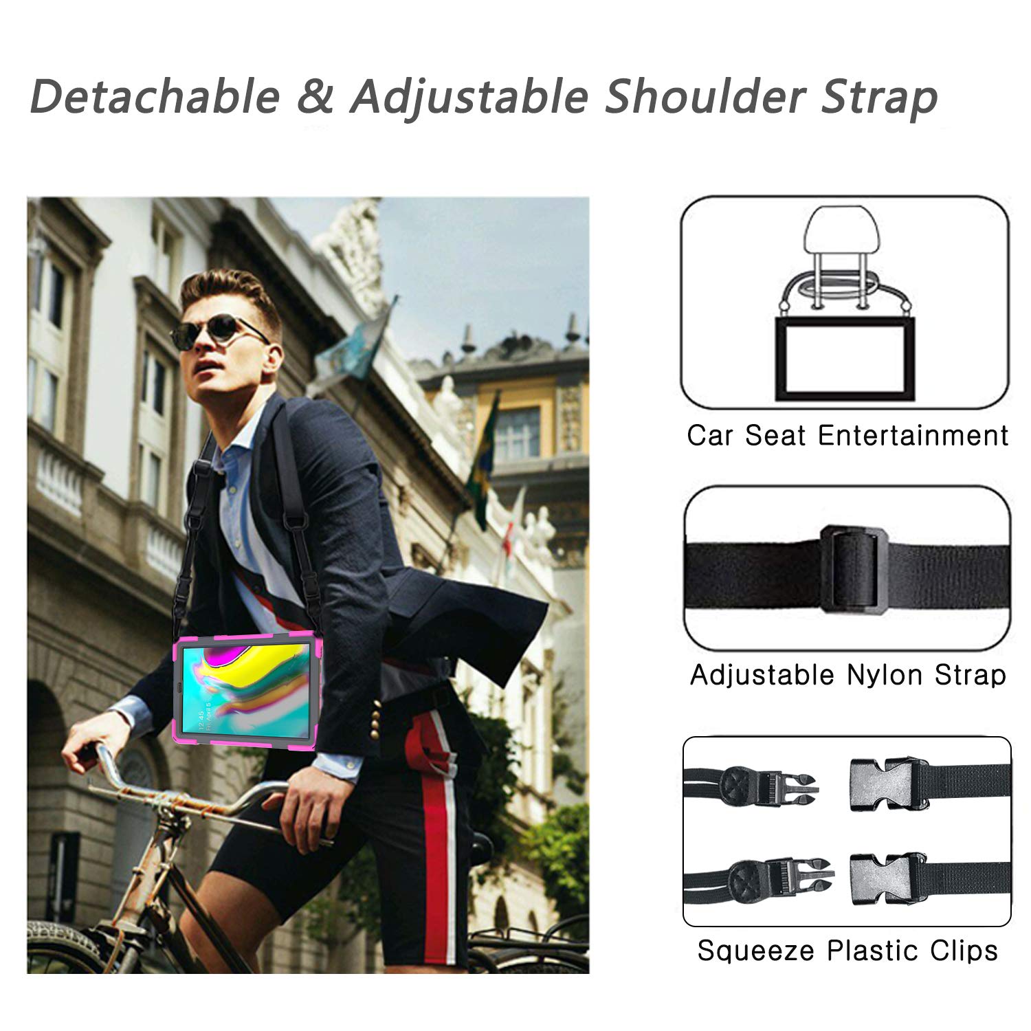 Braecn Case For Samsung Galaxy Tab S5E 10.5 Inch 2019 Tablet(Sm-T720/T725/T727), Hybrid Rugged Shockproof Silicone Cover For Kid