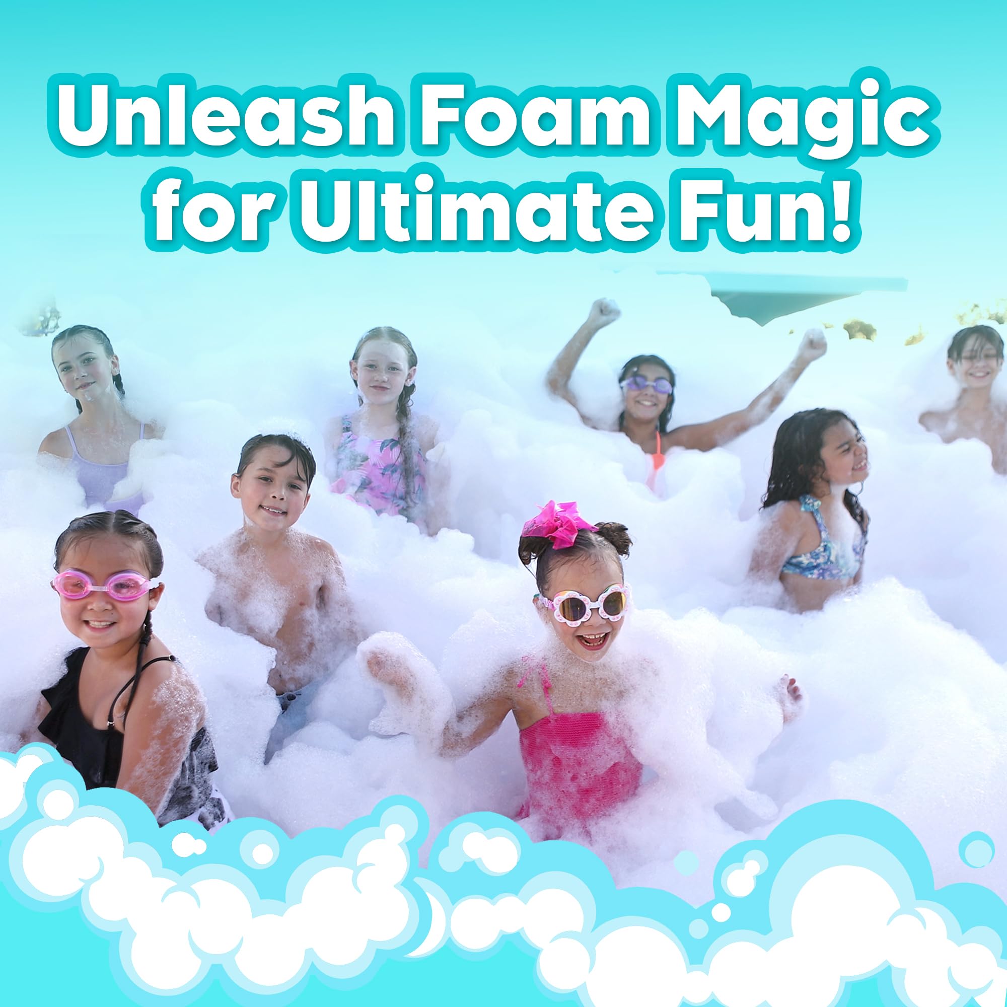 Foamdaddy Professional Strength Ultra-Concentrated Gel - Makes 300-400 Gallons Of Foam Party Fun - High Stacking, Hypoallergenic