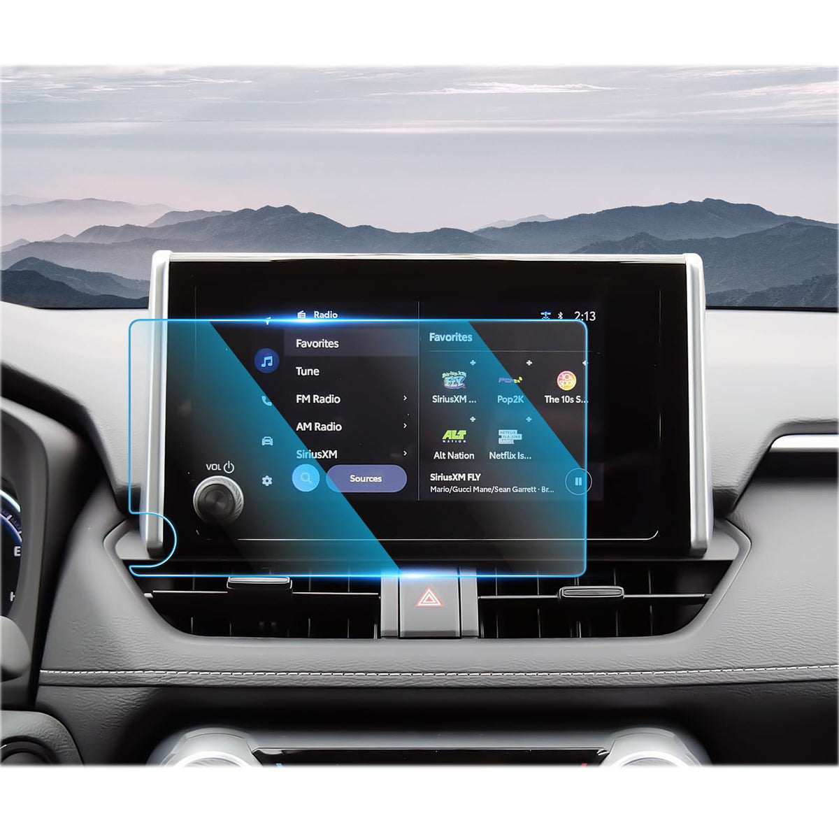 Cdefg For 2023 2024 Toyota Rav4 Screen Protector Rav4 Le Xle Premium Adventure Hybrid Woodland Edition Rav4 2024 2023 Accessories Touch Screen Display Cover 8' Tempered Glass