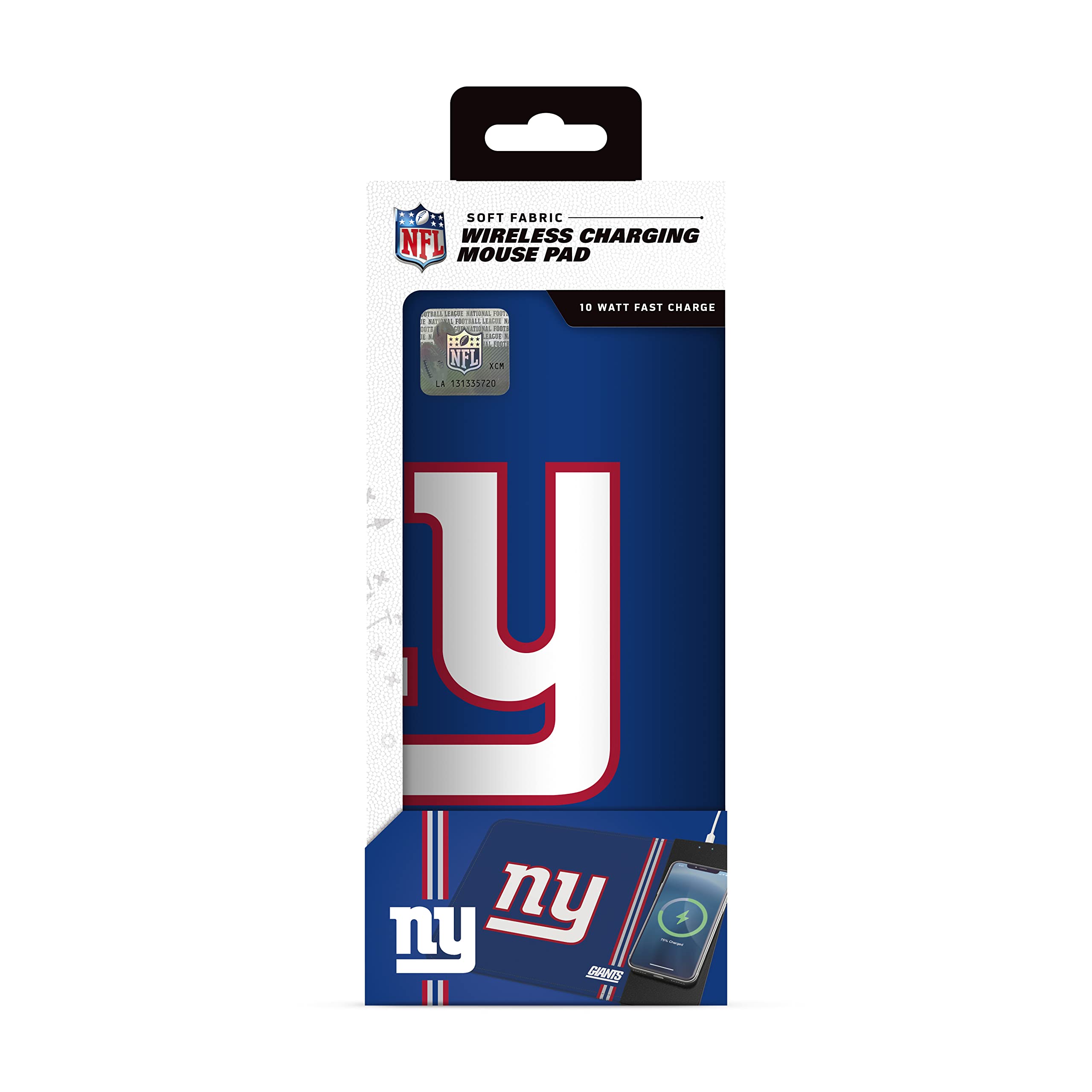 Soar Nfl Wireless Charging Mouse Pad, New York Giants