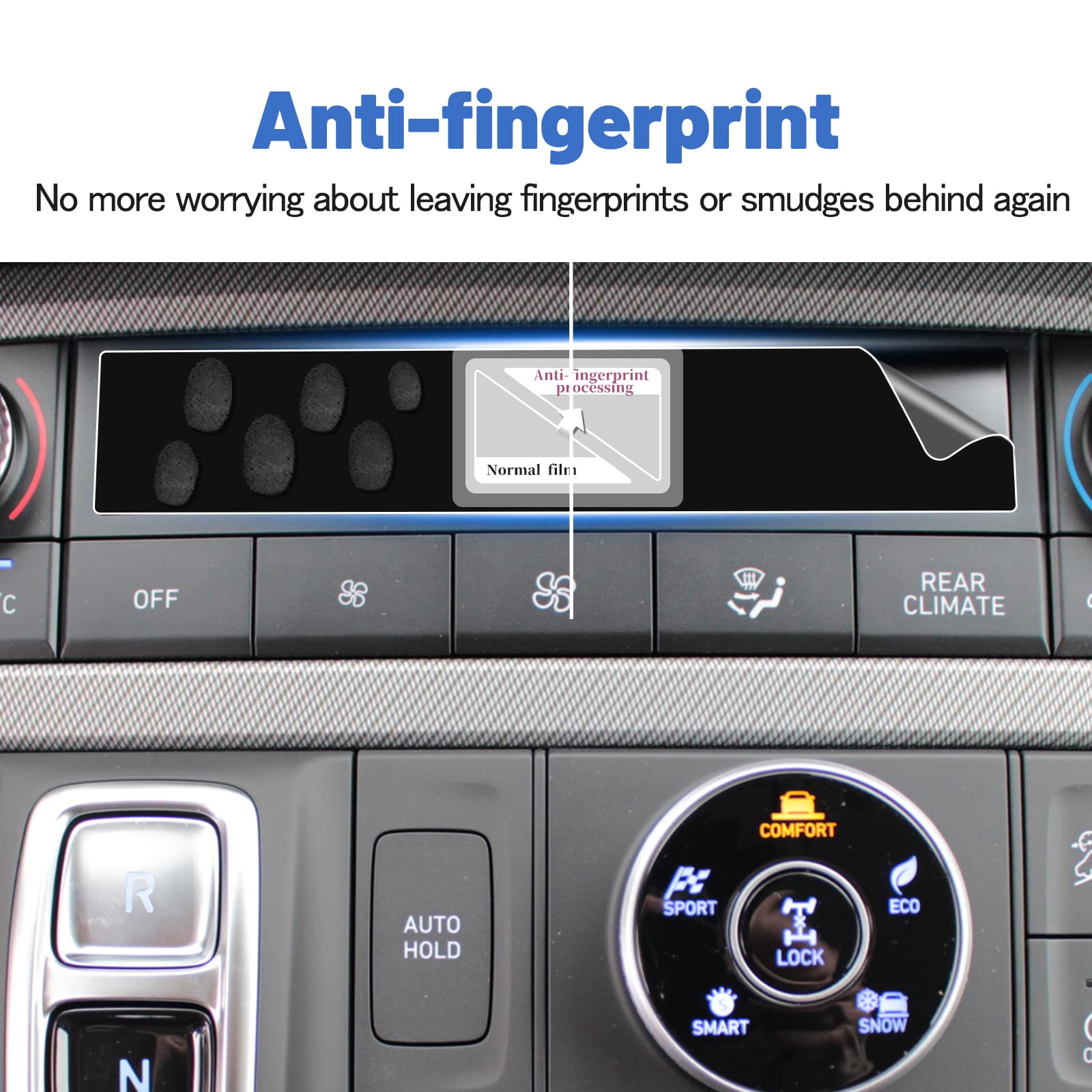 Shaohao For 2024 2025 Hyundai Palisade Screen Protector 2025 Palisade Ac Panel Screen Protector, For 2023 2024 2025 Hyundai Palisade Accessories (Sel/Xrt/Limited) Air Conditioner Screen Cover 2 Pcs