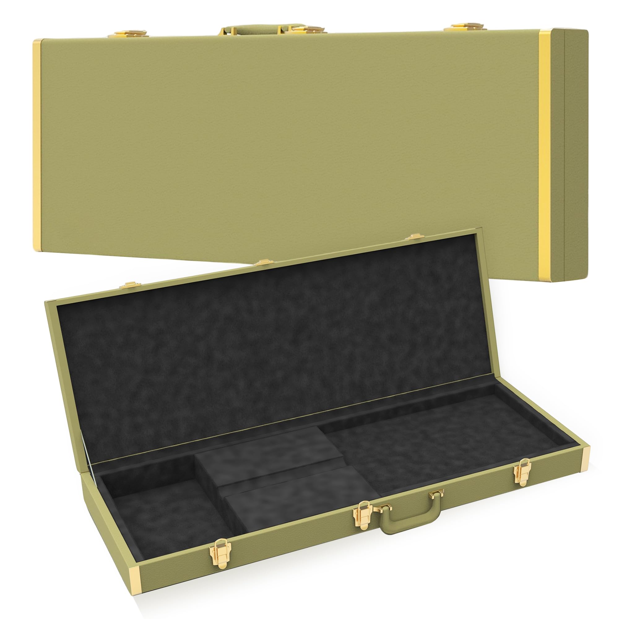 Zachary Bass Guitar Hard Case Shell Case With Lock For Square Bass Guitar 45In Bass Guitars Hard Shell Protective Carrying Case