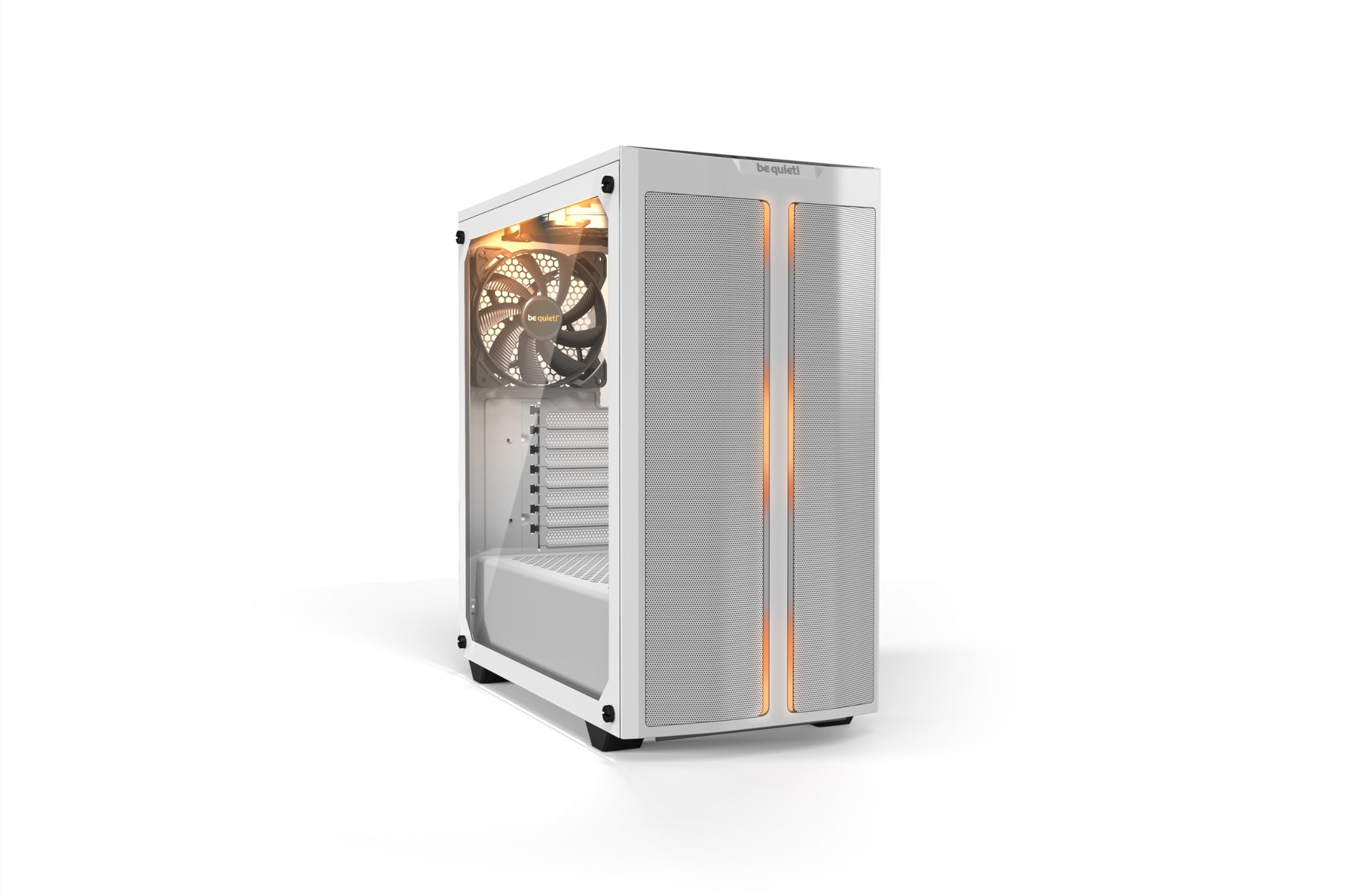 be quiet! Pure Base 500DX ATX Midi Tower PC case | ARGB | 3 Pre-Installed Pure Wings 2 Fans | Tempered Glass Window | White | BG