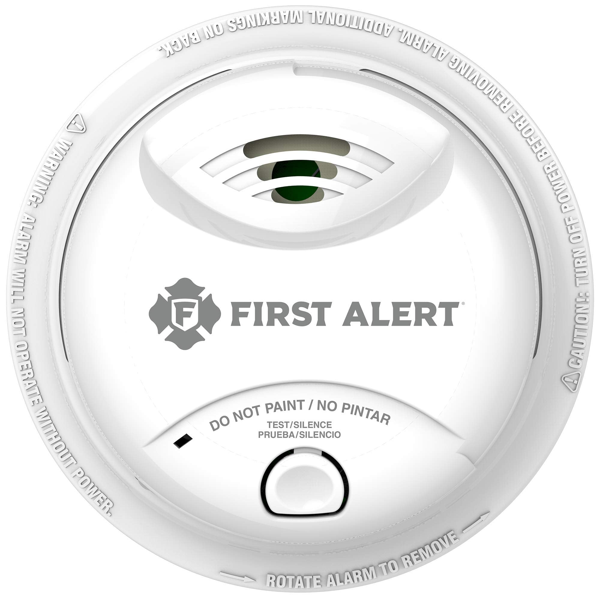 First Alert 0827B Ionization Smoke Alarm with 10-Year Sealed Tamper-Proof Battery , White , Pack of 1