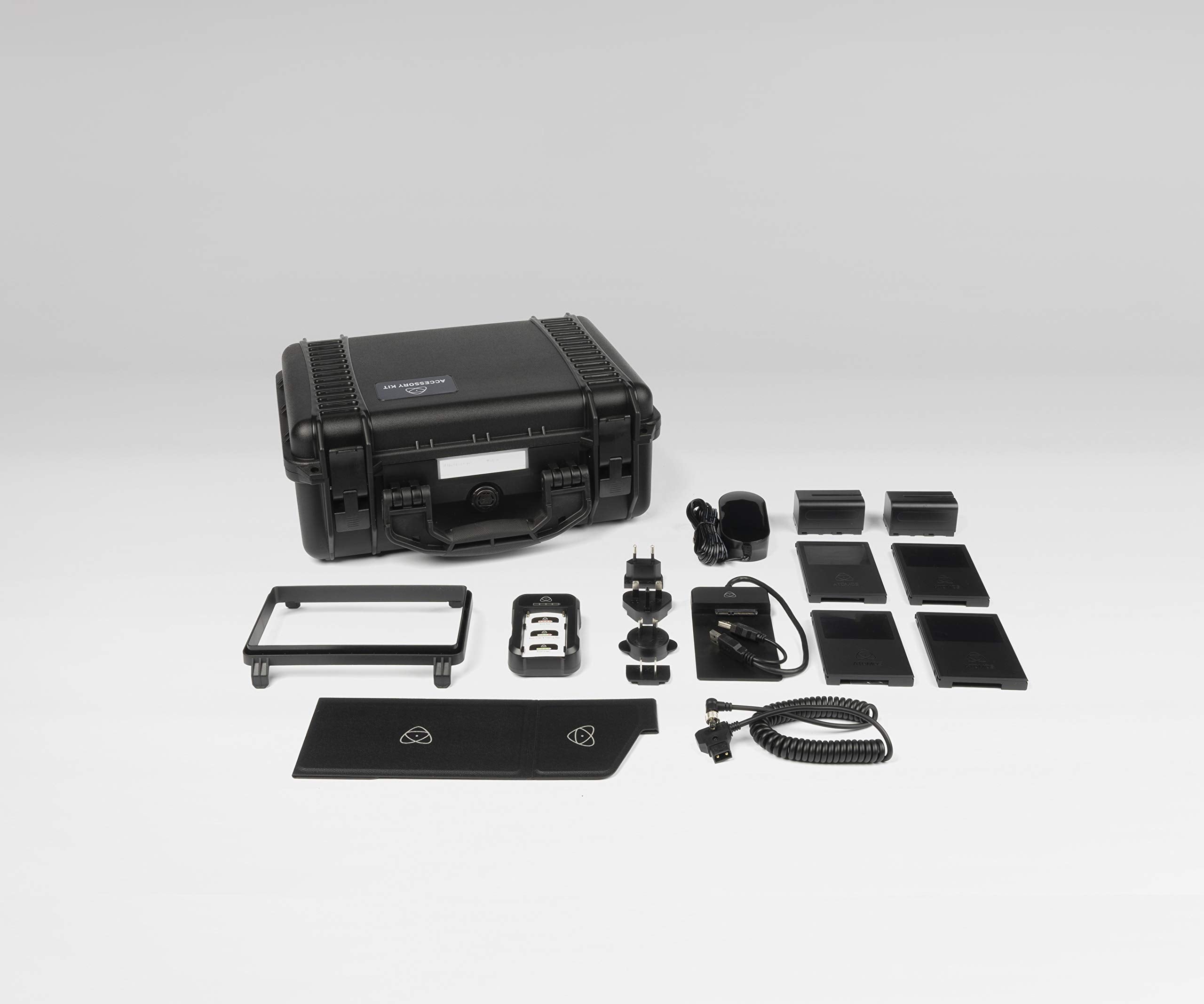 Atomos Shogun 7 Accessory Kit For Shogun 7-Inch Monitor, Includes Batteries, Charger,Docking Station,Cable,Adapter, Caddies, Sun