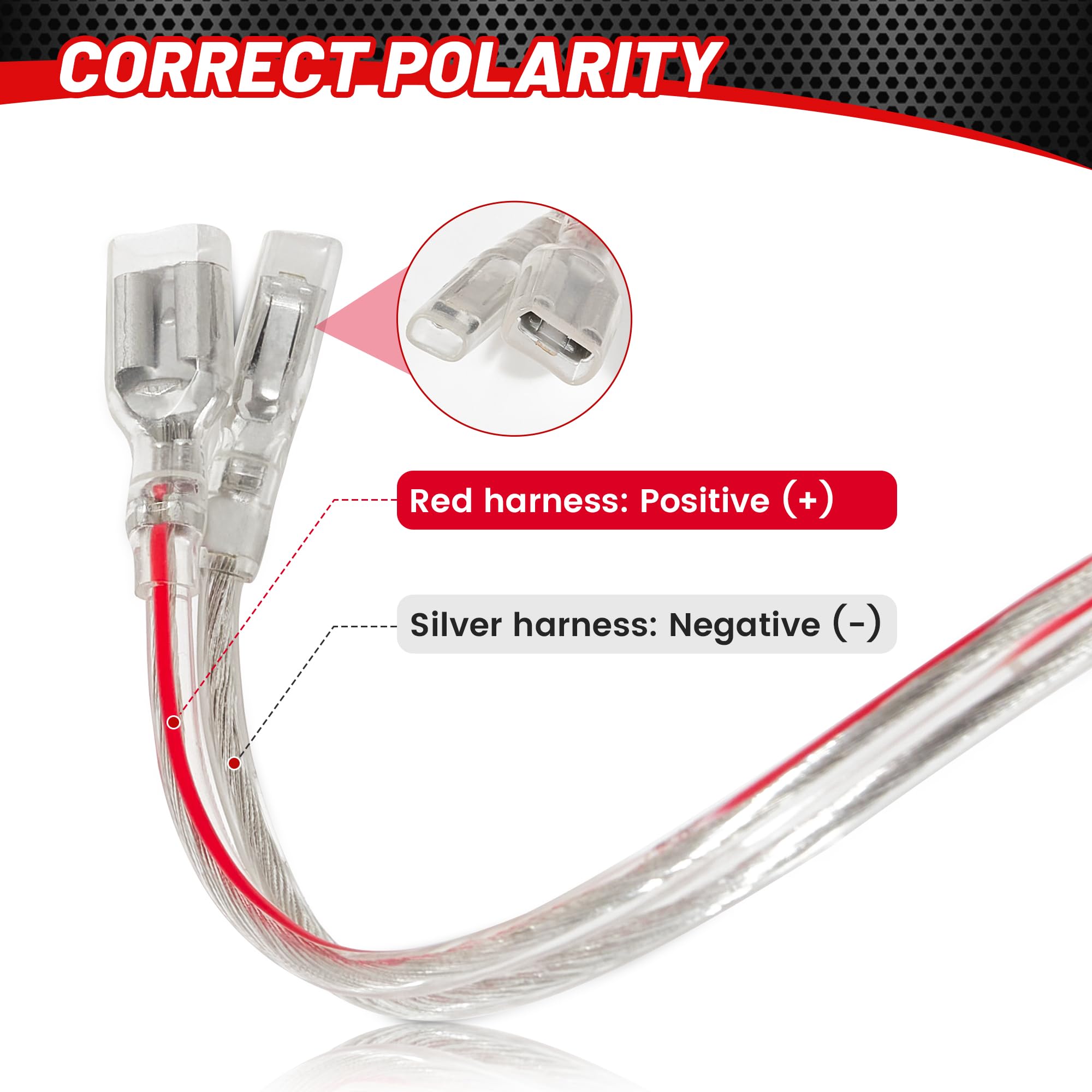 Red Wolf Front Rear Door Speaker Wiring Harness Adapter Connector Plug Replacement For Ford Focus Fusion Explorer Edge 2013 2021, Mazda 3 6 Cx5 2011 2020 For Aftermarket Speaker Install