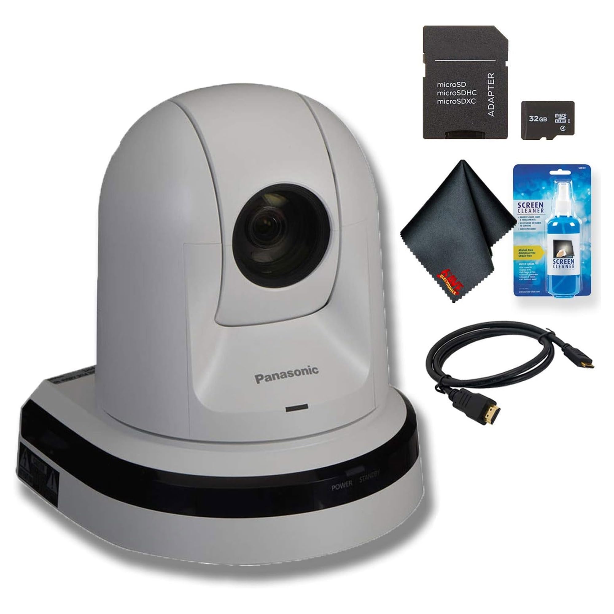 Panasonic AW-HE40HW PTZ Camera with HDMI Output (White) Ultimate Bundle