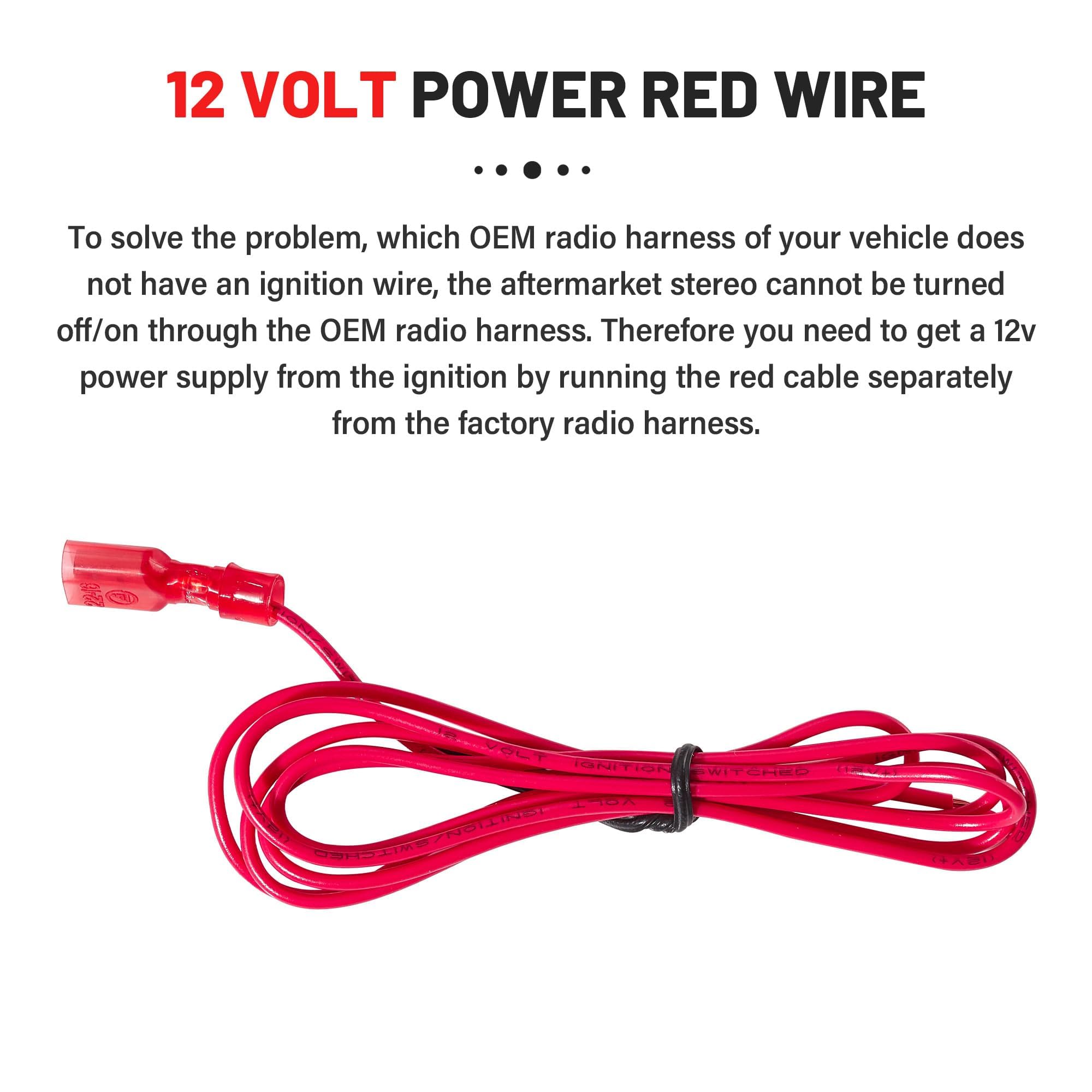 Red Wolf Stereo Wiring Harness Fit For 2002 2008 Gmc Envoy Sierra Chevy Silverado Impala Aftermarket Stereo Radio Wire Cable Con