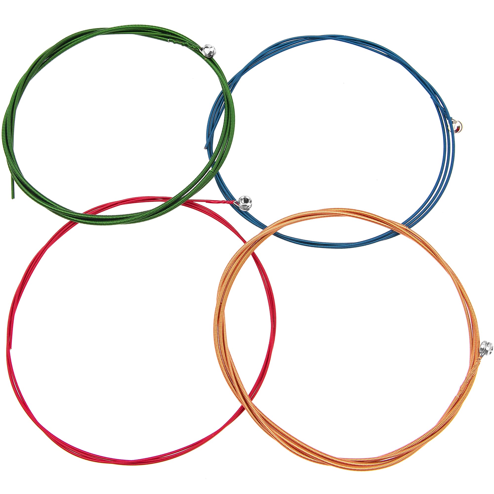 Yootones 4Pcs 4String Bass Strings 44 100 Gauges Electric Bass 4 Color Steel String Compatible With Bass Electric Bass Parts (Co