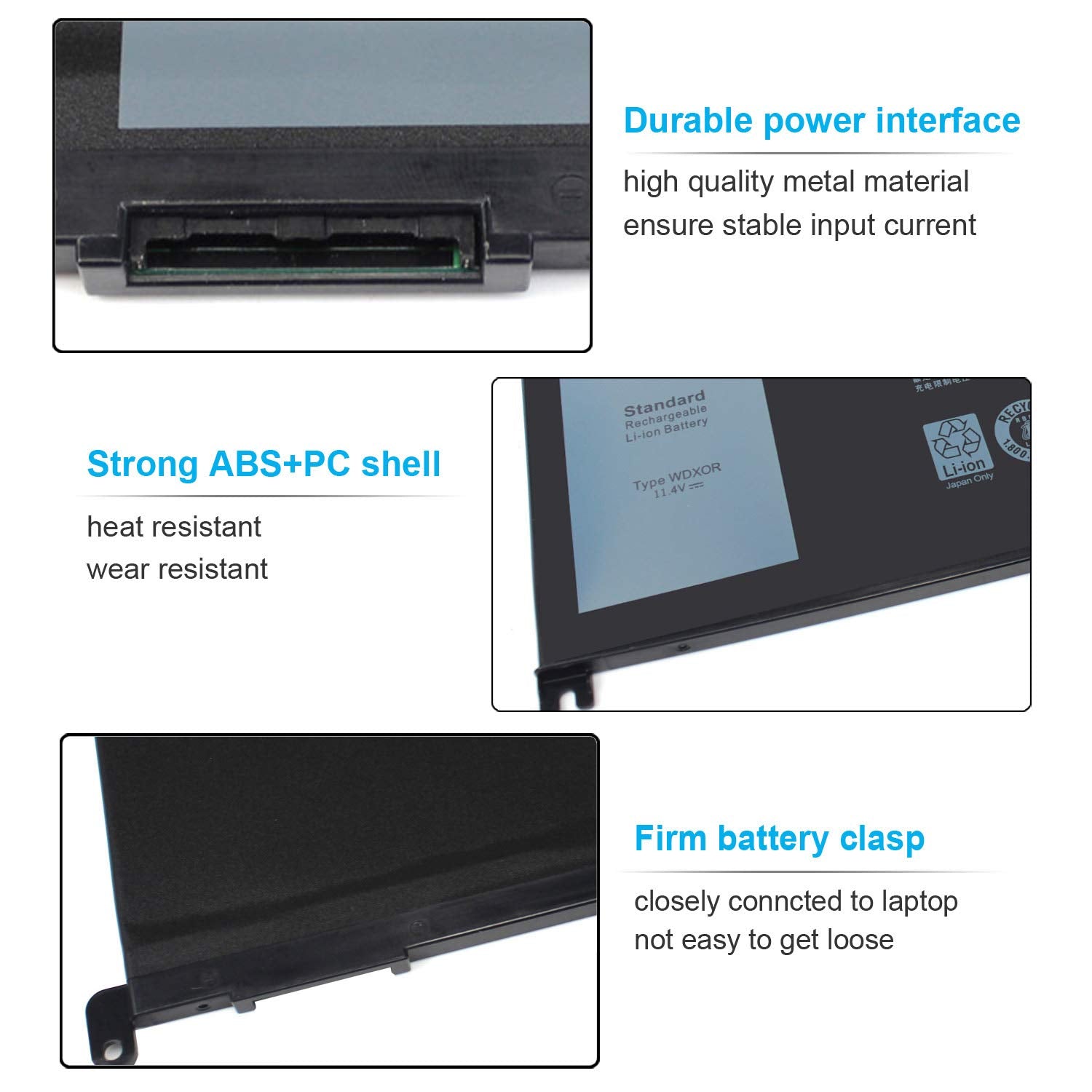 42Wh Wdx0R Wdxor Battery For Dell Inspiron 15 5565 5567 5568 5570 5578 7560 7570 7569 7579 13 7368 7378 7375 5368 5378 5379 17 5