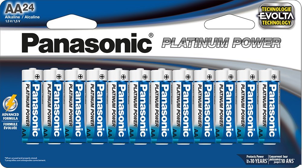 Panasonic Energy Corporation Lr6Xe/24B Platinum Power Aa Alkaline Batteries, Pack Of 24